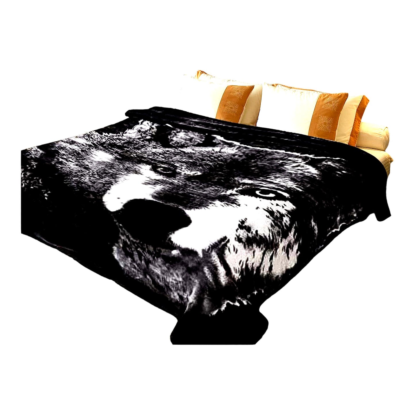 WildWolf Ultra Plush Queen Blanket - 75x90 Safari Mink Warmth