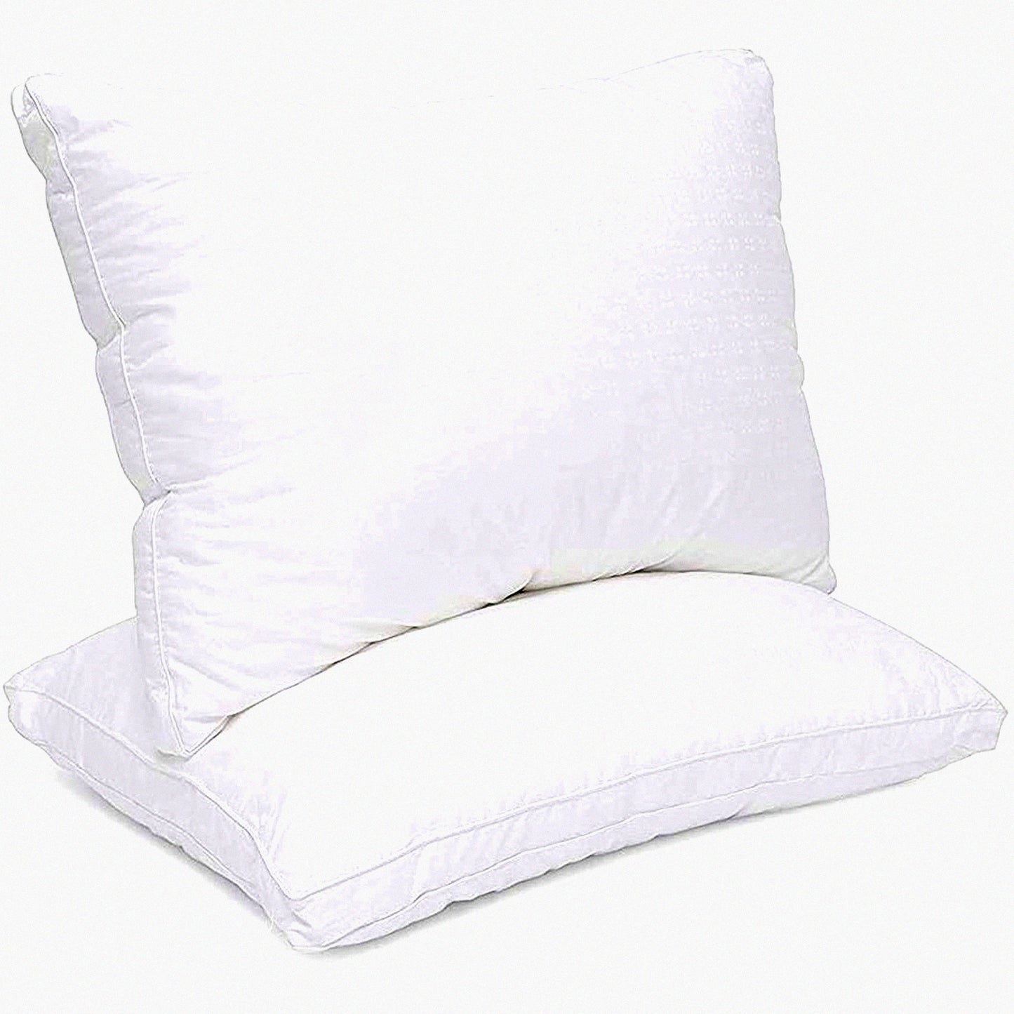 CoolCotton ChillPillow - Premium Cooling Bed Pillows with 100% Cotton Top, Down Alternative Fiber Fill, Breathable Fabric for Queen Size 20x30, Set of 2