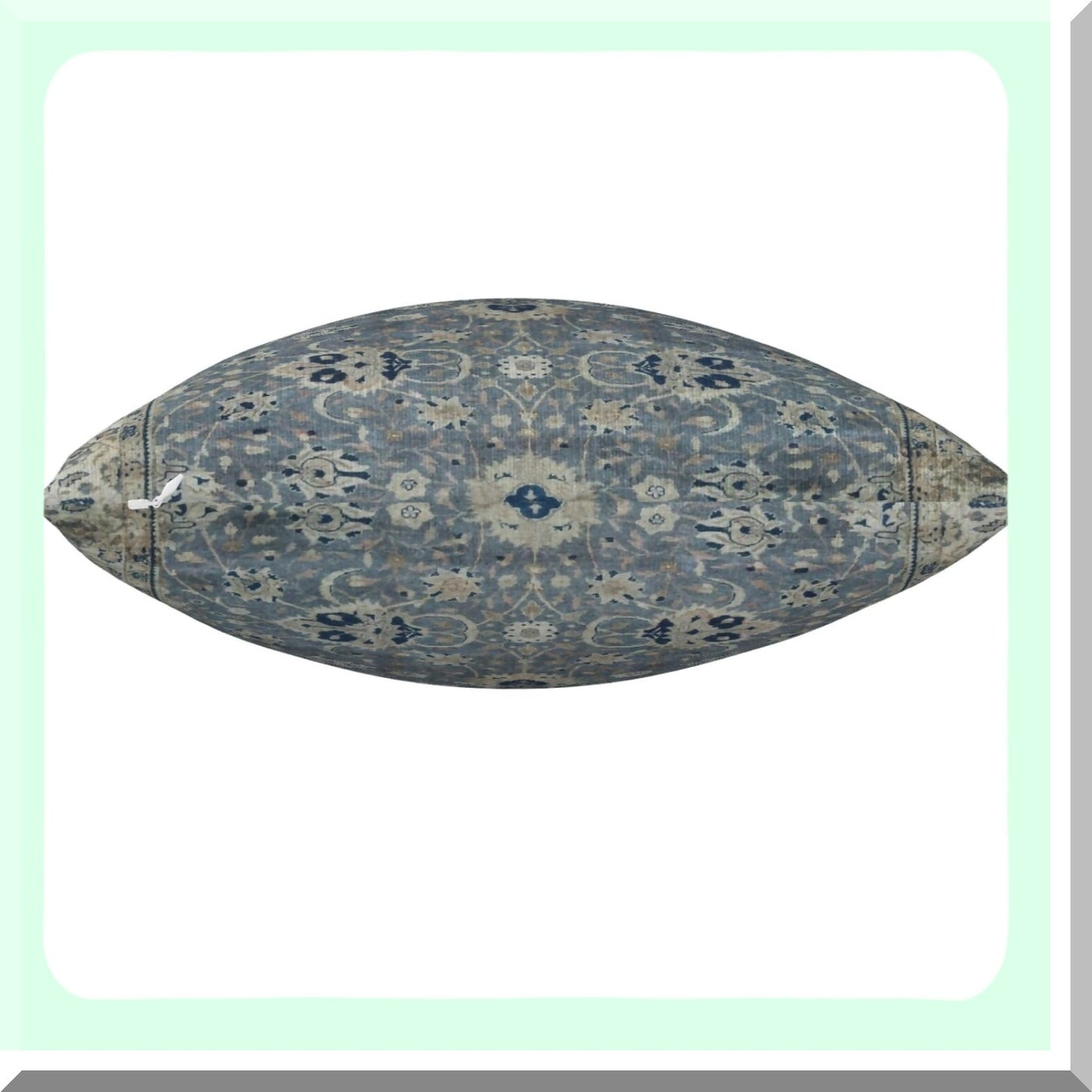 Antique Velvet Hereke Rug Print Throw Pillow Cover - Decorative Cushion Case for Home Living Room Bed Couch Car - 18x18 Inch