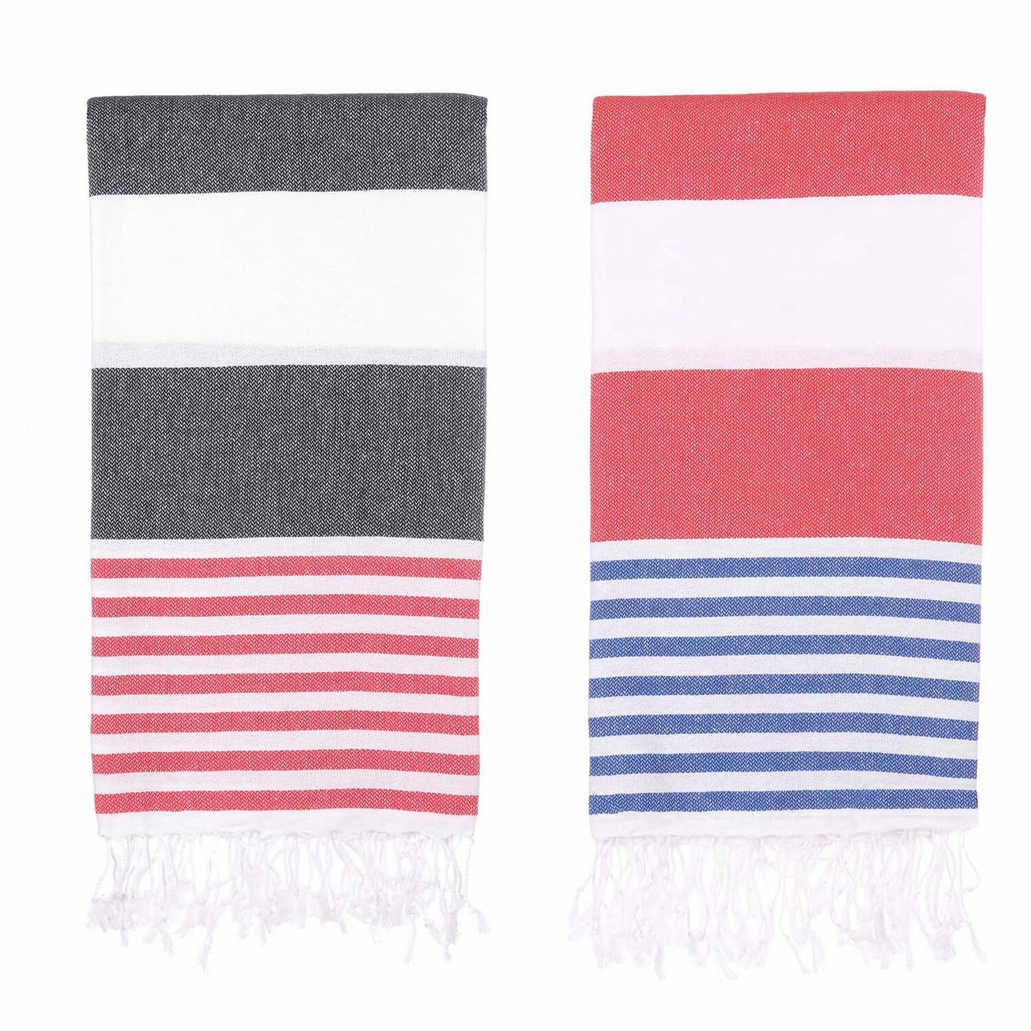 Oversized Turkish Beach Towel Set of 2 38x71