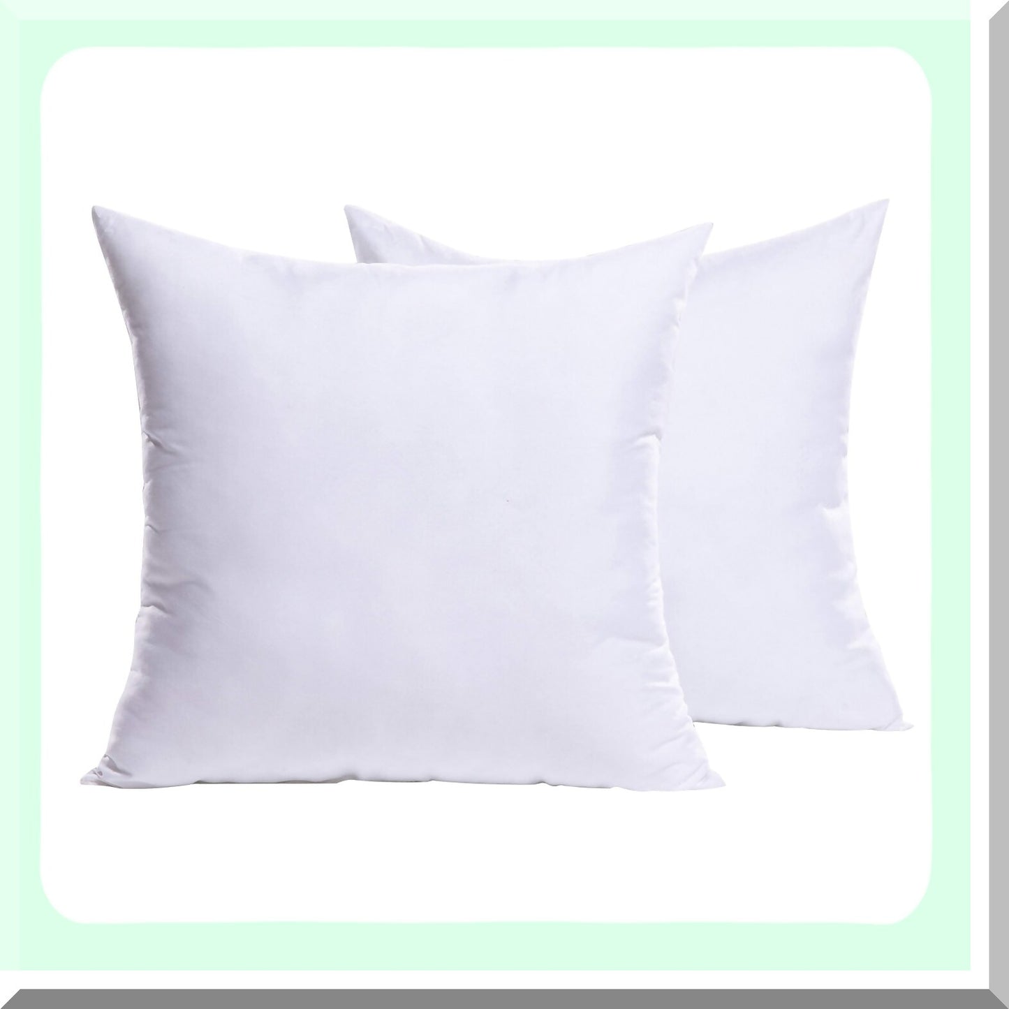 Premium Square Pillow Inserts - Set of 2 | Decorative Cushion Stuffer for Bed, Couch, Sofa | 26x26 Inch Throw Pillow Form