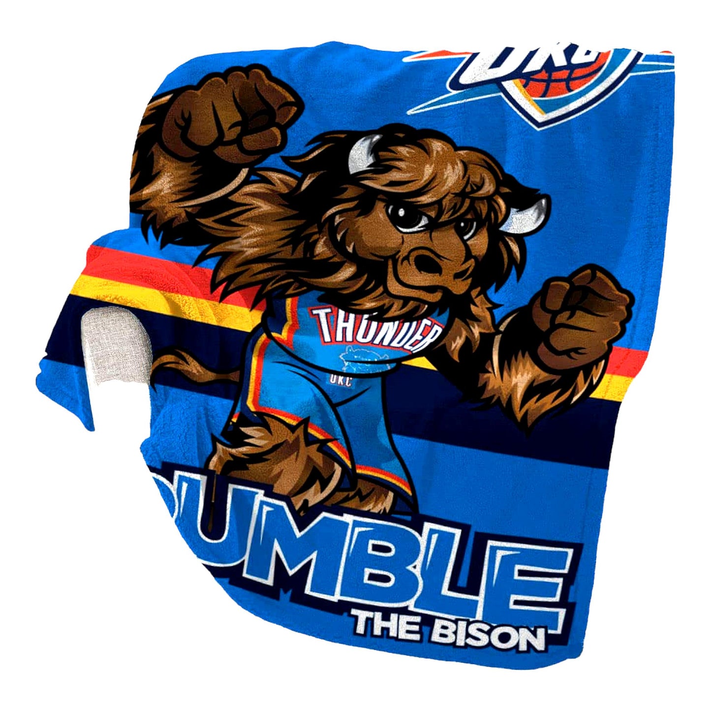 ThunderRumble NBA Mascot Super-Soft Plush Blanket - 60x80 Raschel Throw