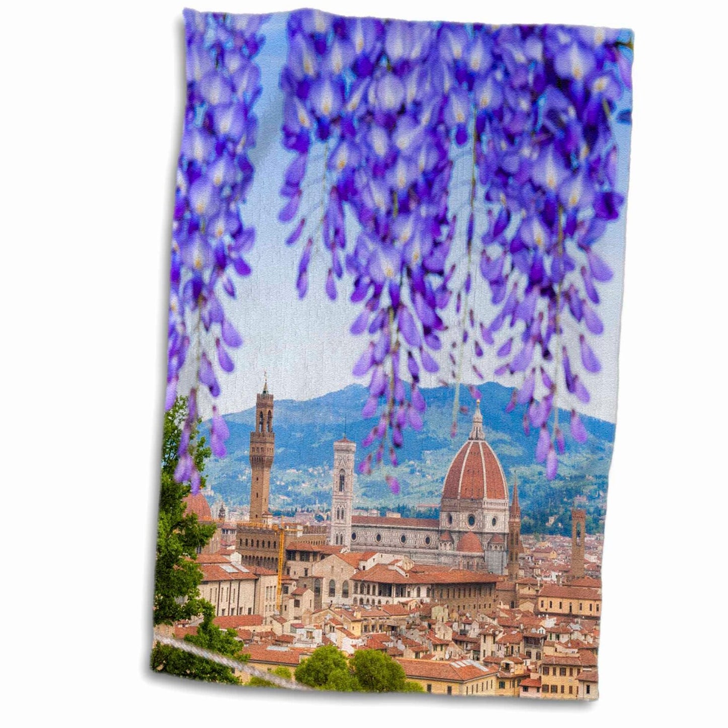 3D Rose City Center of Florence Hand Towel 15" x 22"