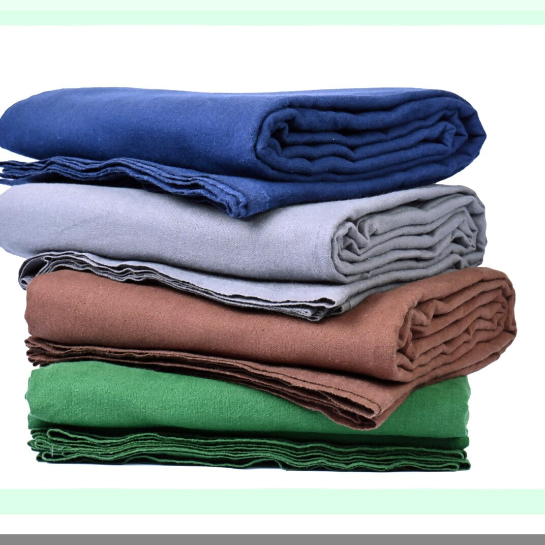 ComfortCare Twin Hospital Bath Blanket - Lightweight Cotton Blend, 70x90 in, Navy Blue