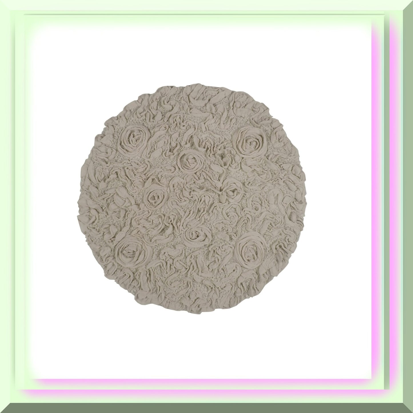 22" Round Cotton Tufted Bath Rug