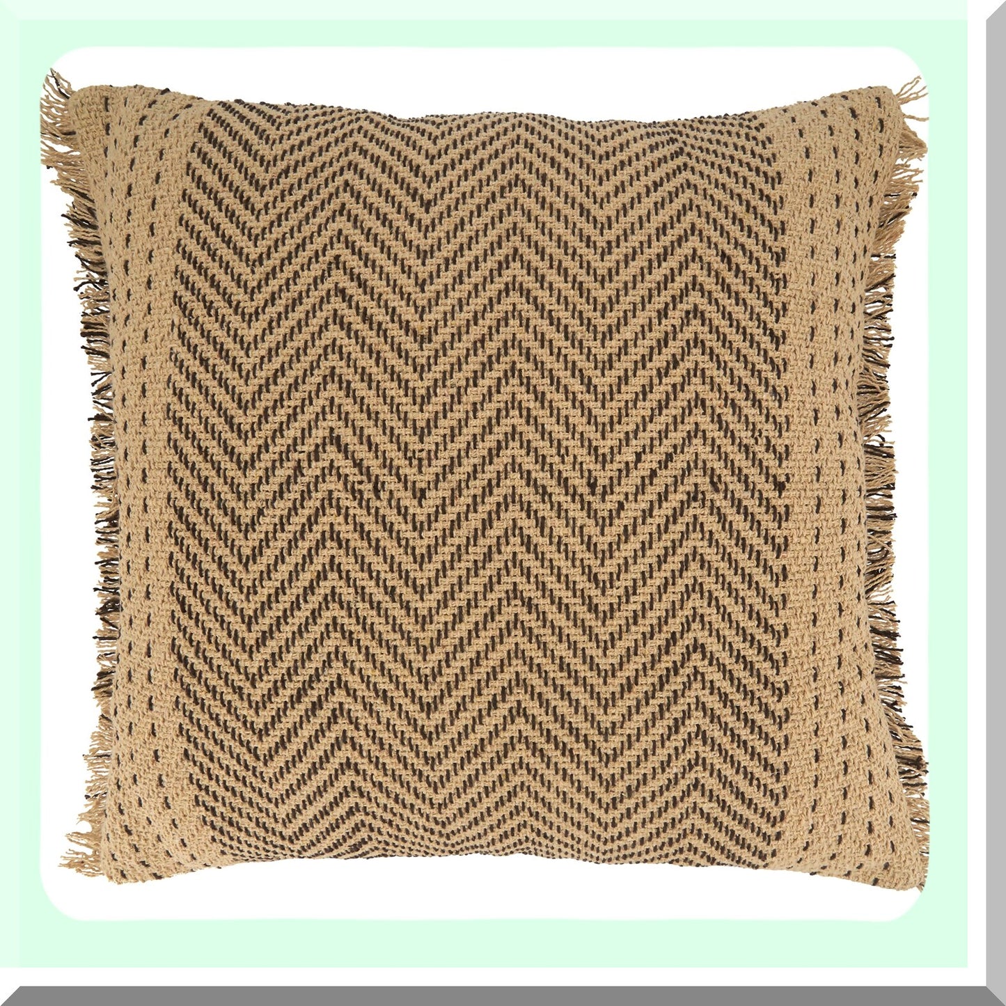 Luxury Kantha Stitched Down Throw Pillow - Plush Home Decor Accent with Handcrafted Embroidery - Cozy Cushion for Sofa, Bed, or Chair