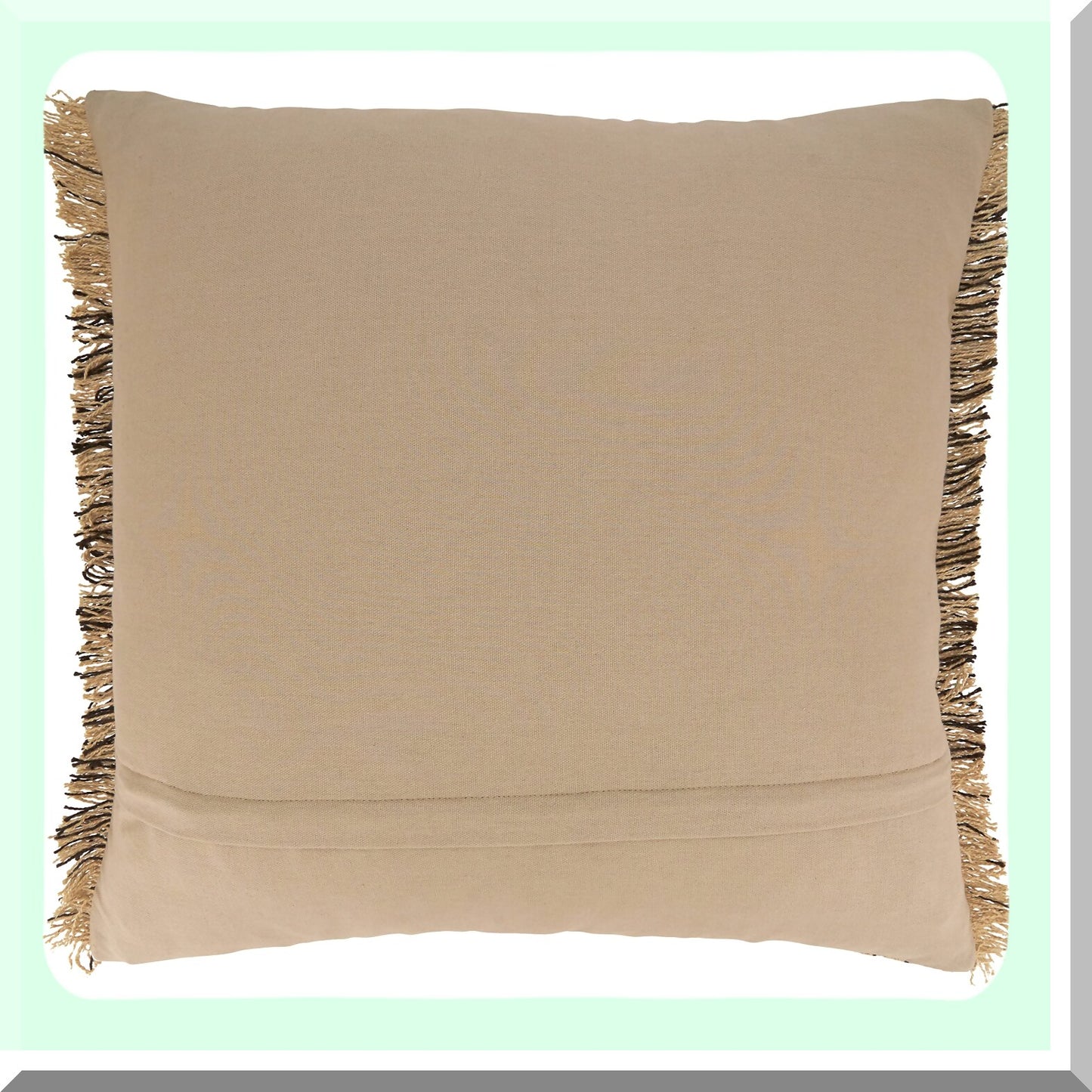 Luxury Kantha Stitched Down Throw Pillow - Plush Home Decor Accent with Handcrafted Embroidery - Cozy Cushion for Sofa, Bed, or Chair