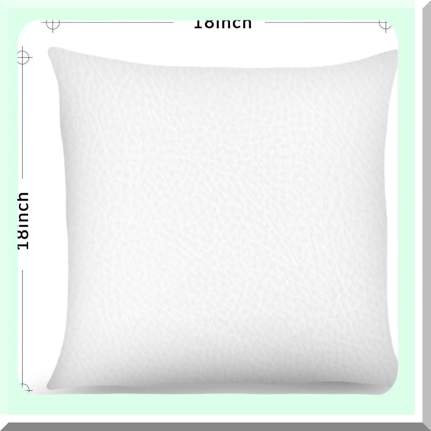 Snowy Christmas Pillow Cover Set - White Blue Xmas Tree Reindeer Throw Cushion Cases for Home Office Sofa Bed Party Decoration - 4 Pack, 18" x 18"