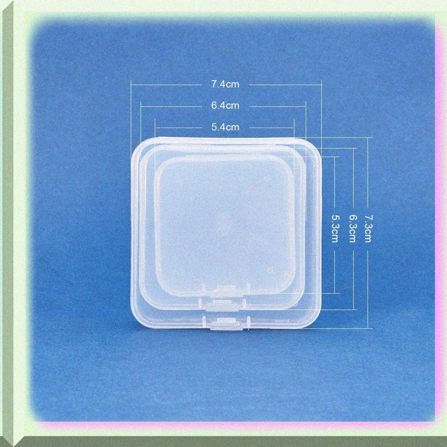 27 Pack Clear Plastic Storage Containers Set with 3 Sizes