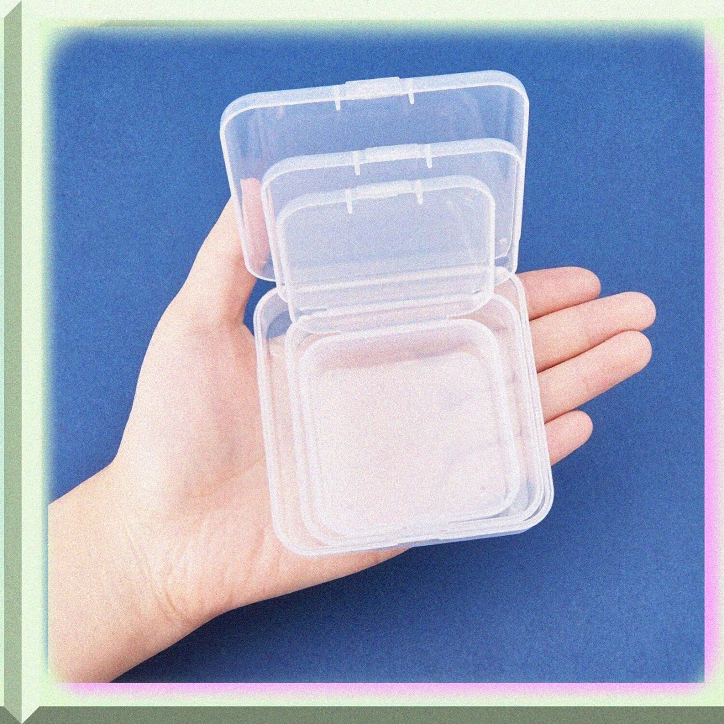 27 Pack Clear Plastic Storage Containers Set with 3 Sizes