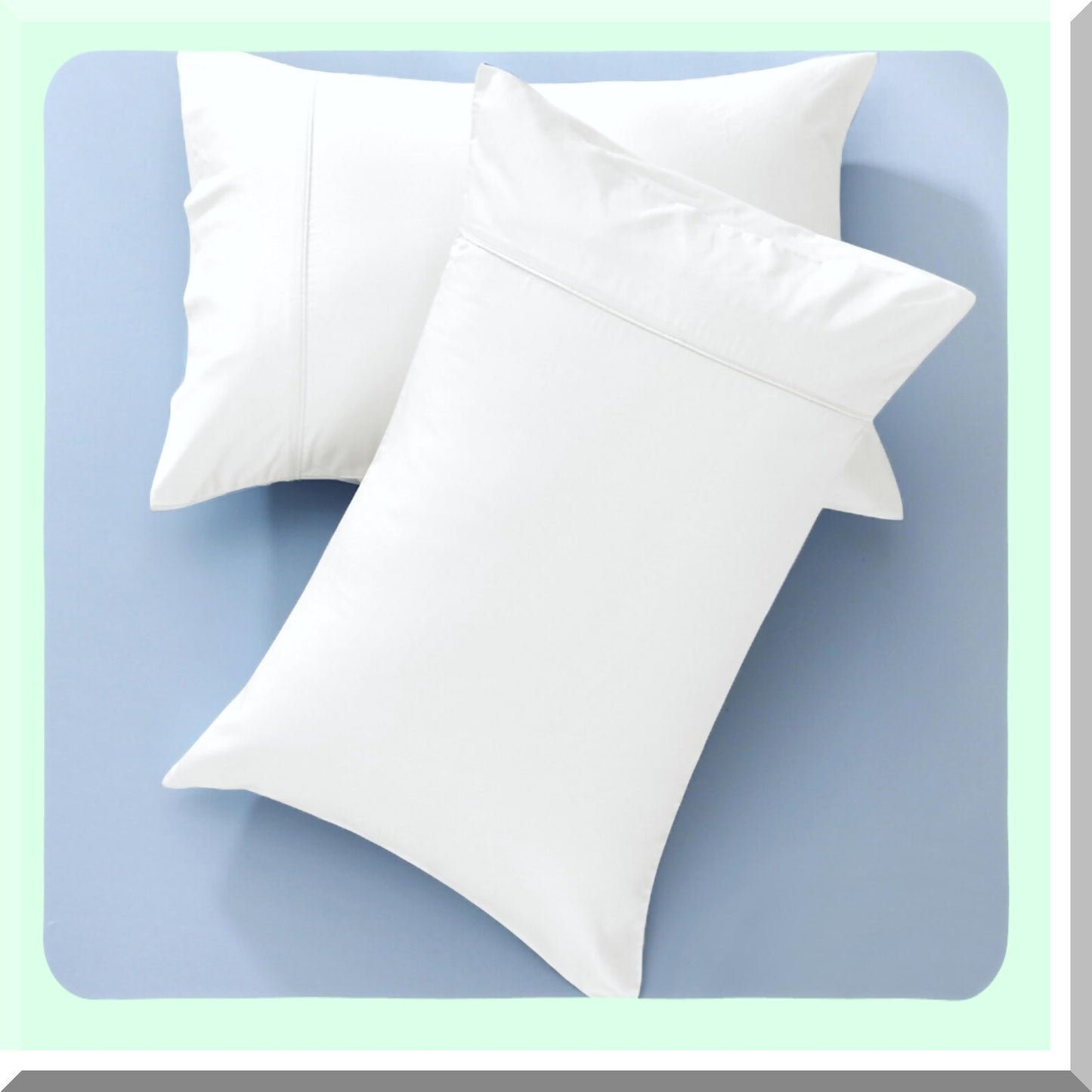 CoolBamboo Silky Queen Pillowcase Set - 2 Pack, Luxe Cooling Pillowcases for Hot Sleepers, 100% Rayon, Envelope Closure, Reversible Design - Hair & Face Friendly (20x30)