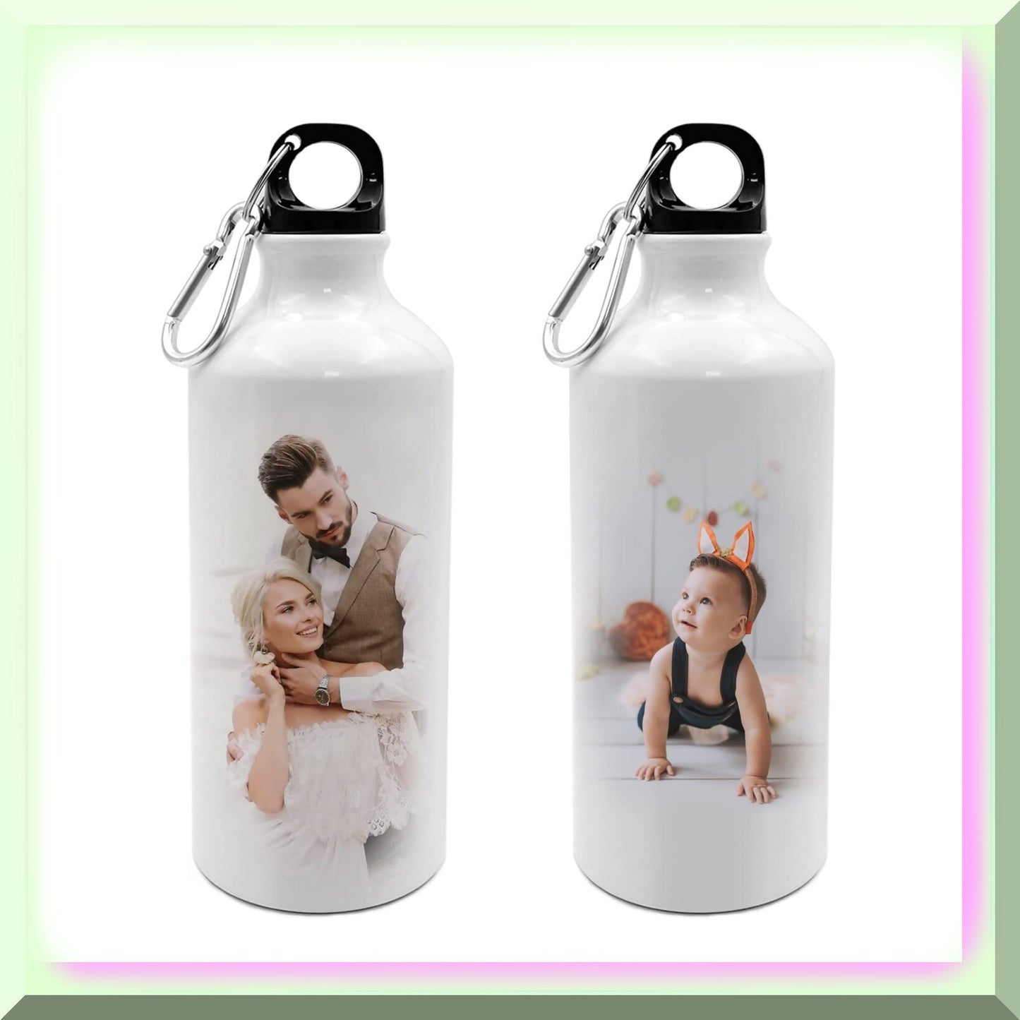 20oz Sublimation Water Bottle, Vibrant Sports Bottle