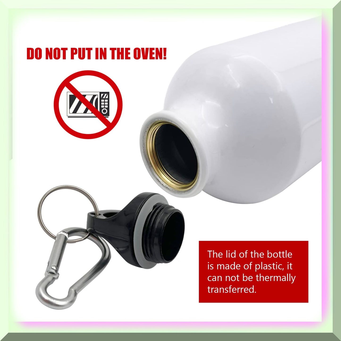 20oz Sublimation Water Bottle, Vibrant Sports Bottle