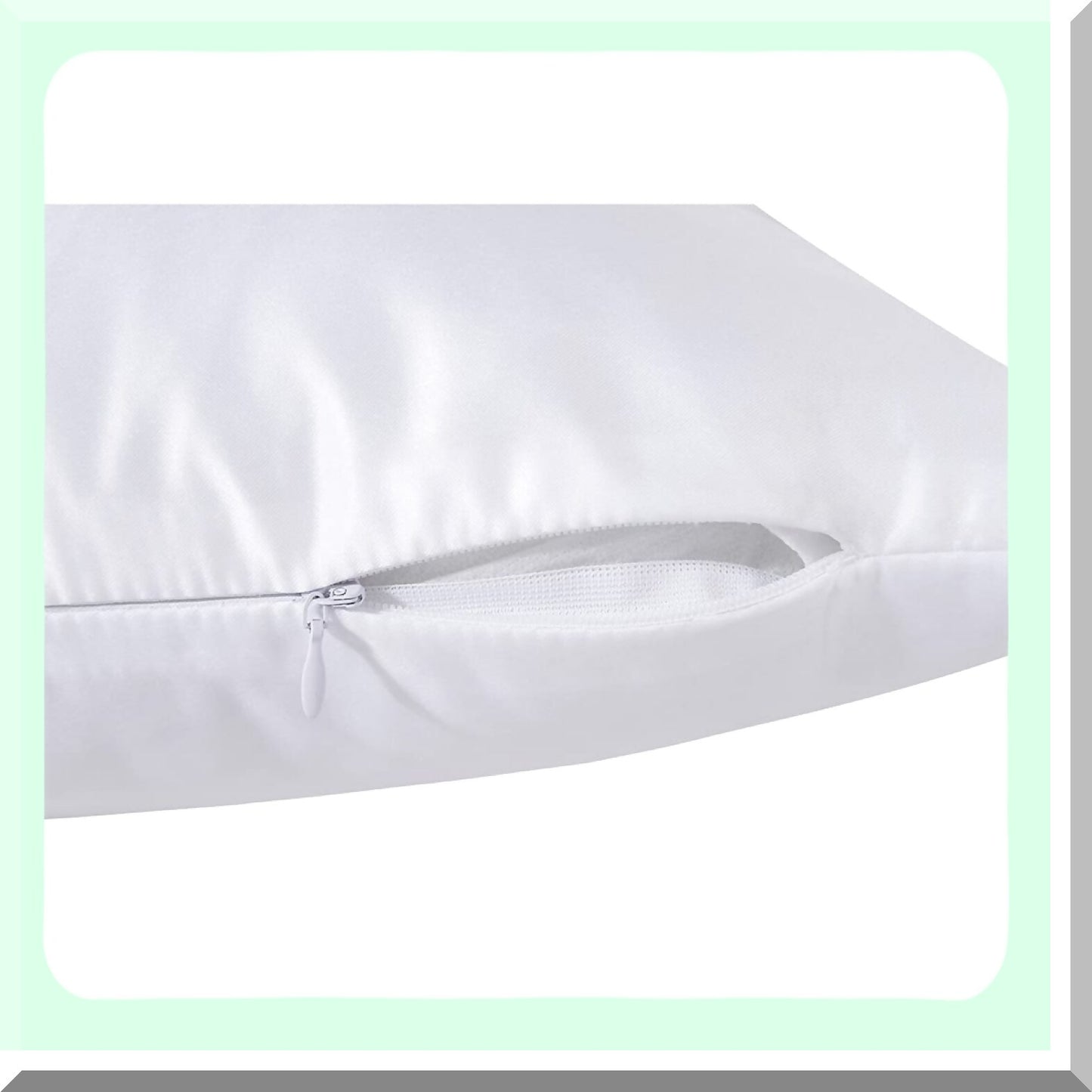 SubliPillow 3D Blank Cushion Cover - 50pcs Carton, White, Concealed Zippers, Heat Press & DTF Printing, Fashionable, US Stock