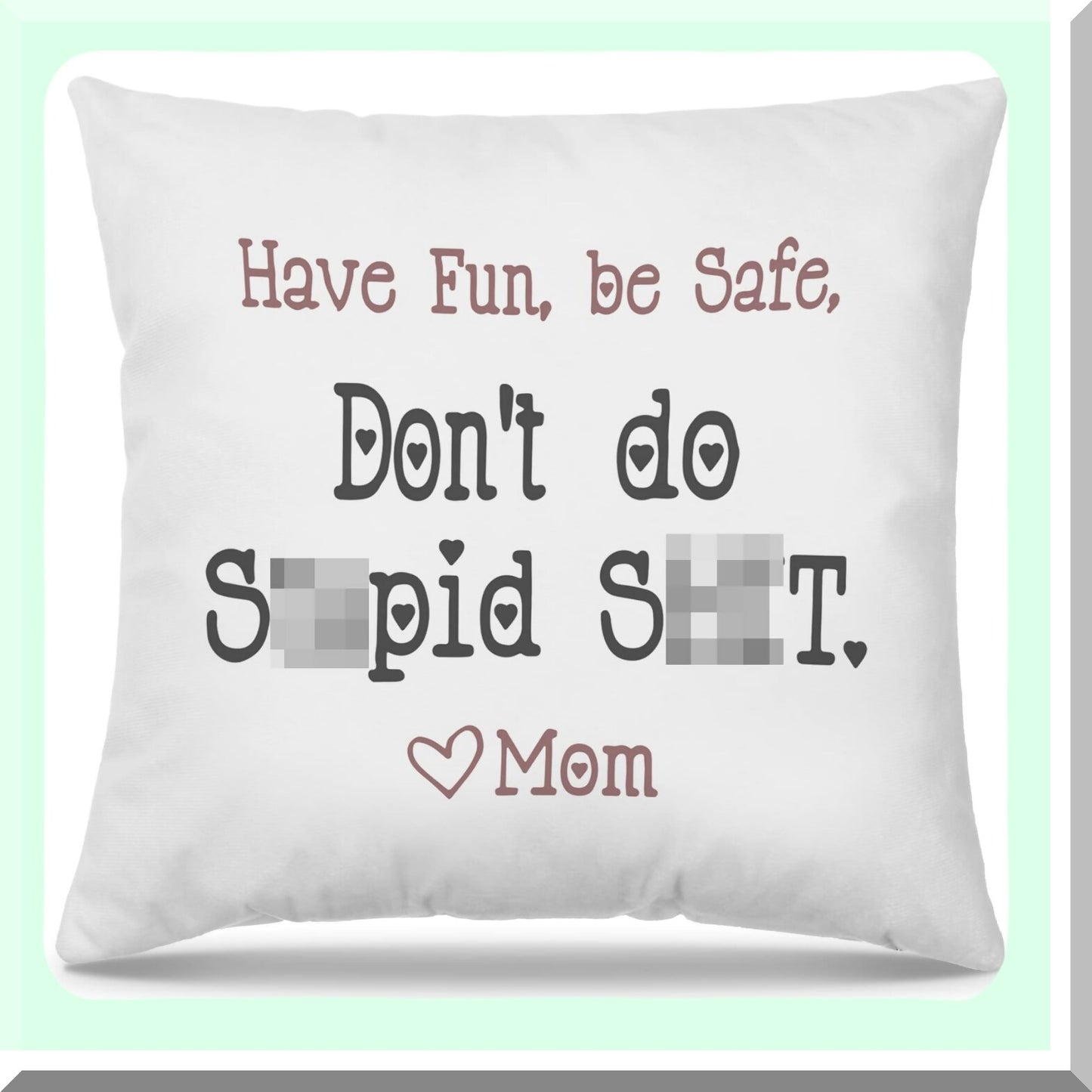Funny Graduation Safety Throw Pillow Covers - College Dorm Cushion Cover for Home Sofa Living Room Bed Decor - 18 x 18 Pillowcase - Fun & Safe Gift