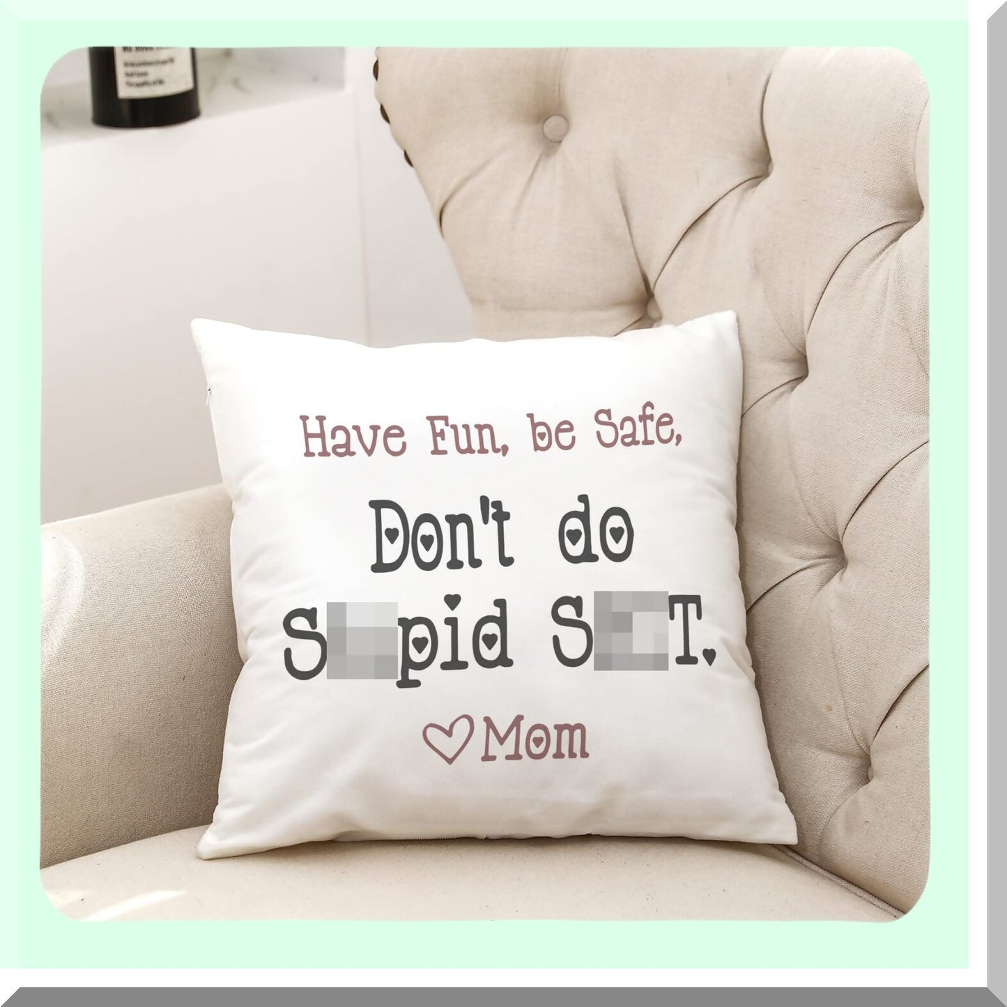 Funny Graduation Safety Throw Pillow Covers - College Dorm Cushion Cover for Home Sofa Living Room Bed Decor - 18 x 18 Pillowcase - Fun & Safe Gift