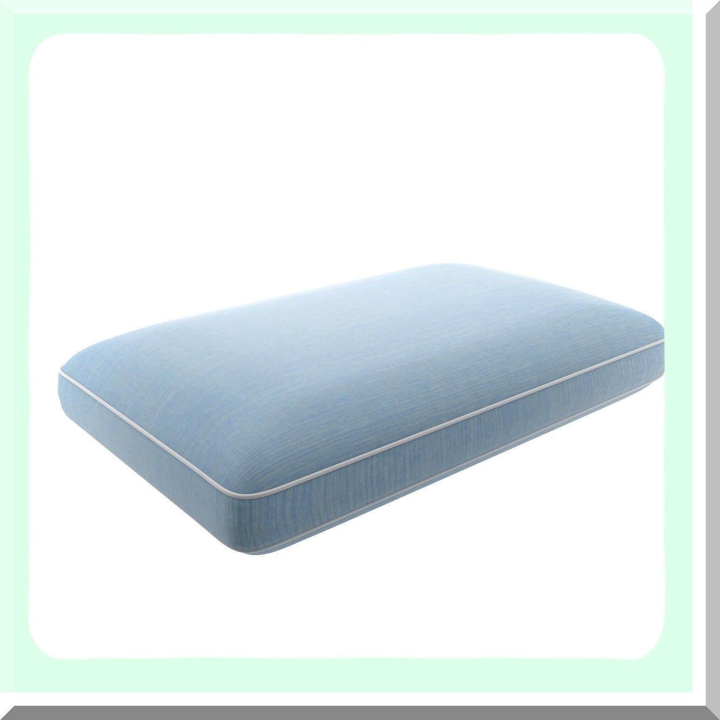 GraphiteLux Memory Foam Pillow - Oversized Traditional Grey - Perfect Sleeper Support - Cooling Infused - Plush Comfort - 1 Count Pack