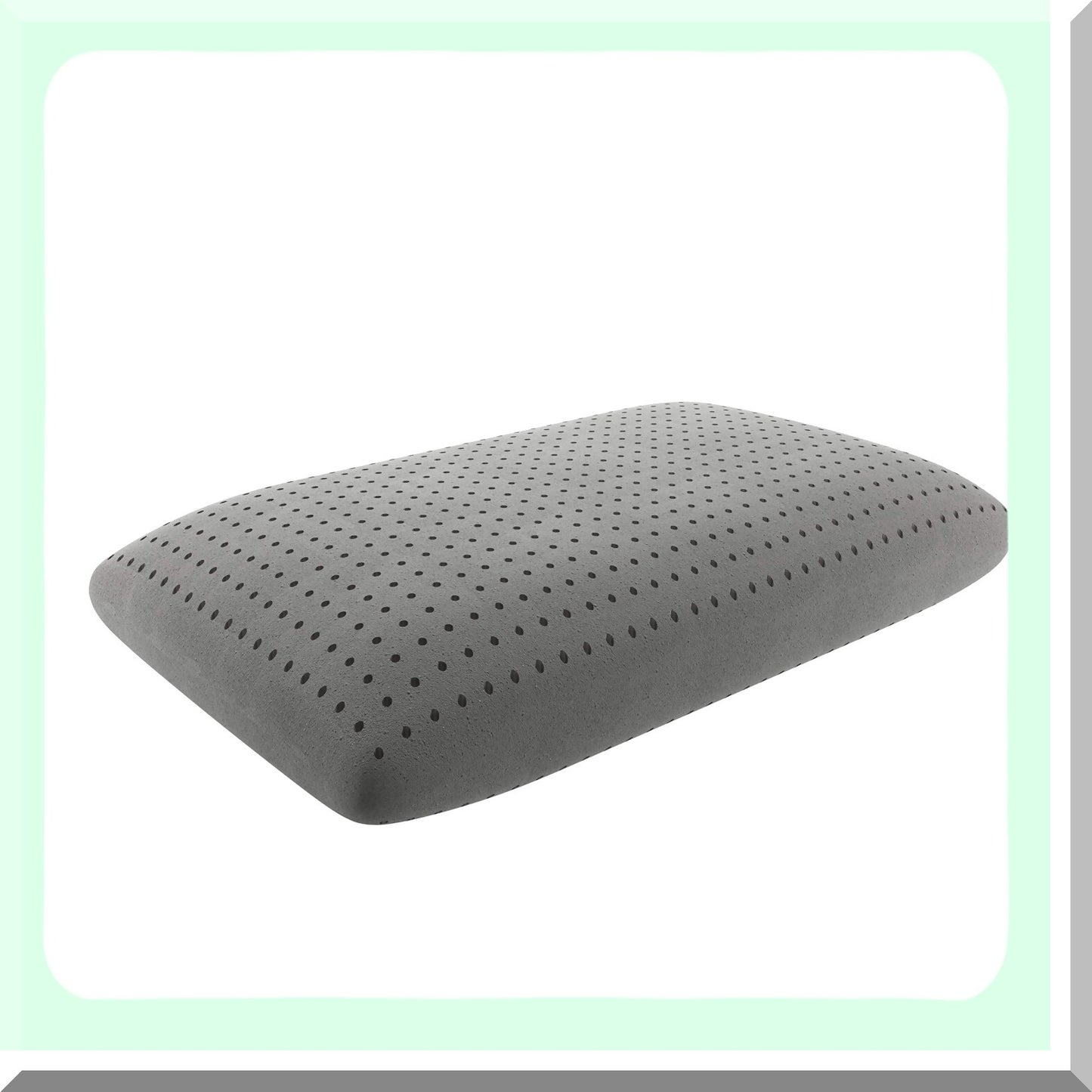 GraphiteLux Memory Foam Pillow - Oversized Traditional Grey - Perfect Sleeper Support - Cooling Infused - Plush Comfort - 1 Count Pack