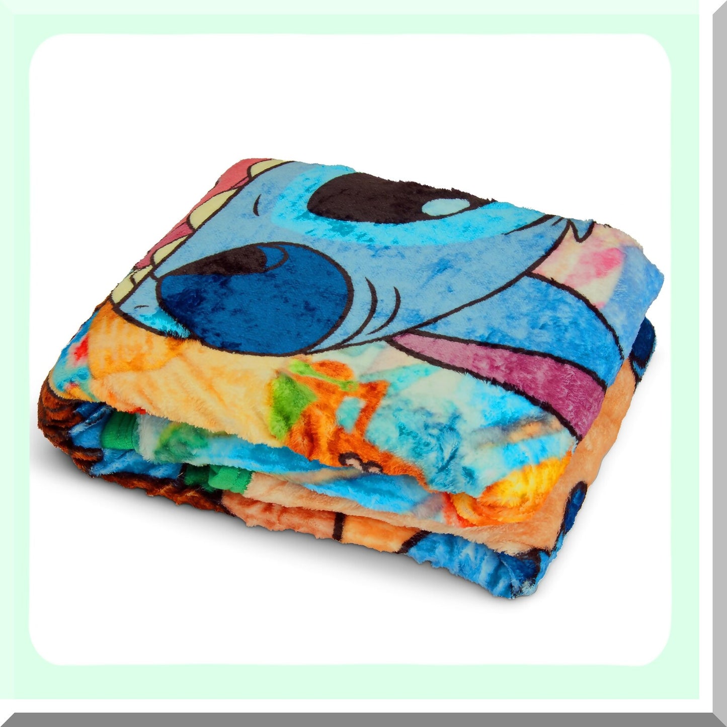 Tropical Paradise Lilo & Stitch Silk Touch Sherpa Throw Blanket, 40" x 50"