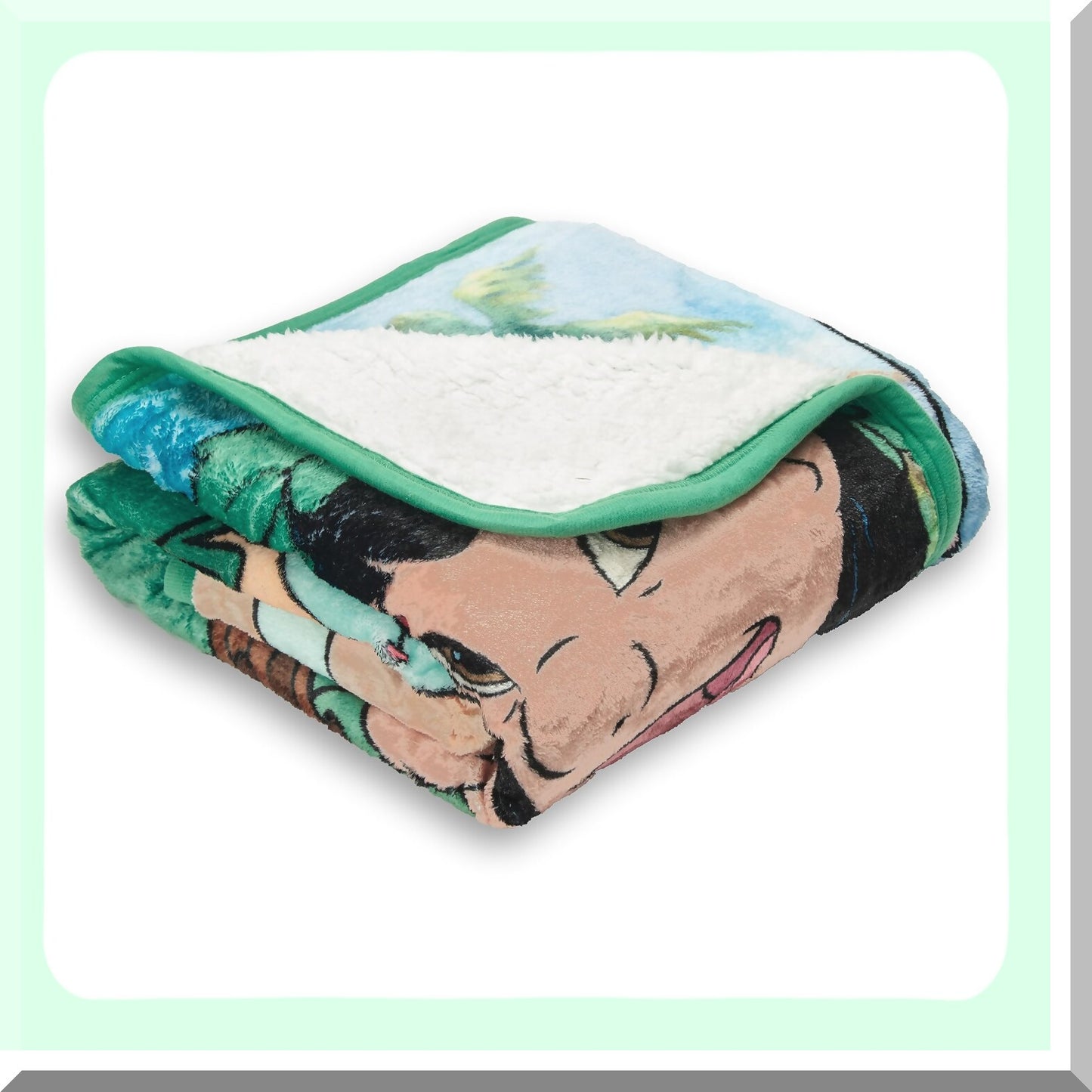 Tropical Paradise Lilo & Stitch Silk Touch Sherpa Throw Blanket, 40" x 50"