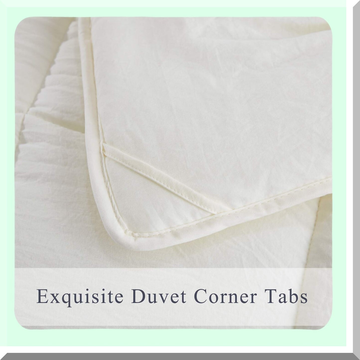 Farmhouse Chic All Season Comforter - Twin Ivory - Prewashed Down Alternative Duvet Insert - Quilted with Corner Tabs - Box Stitched 250GSM Fiberfill - 3pc Set