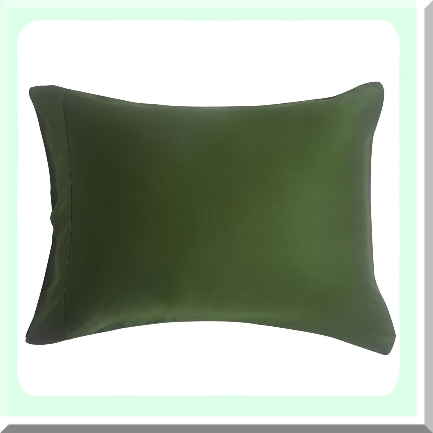 CoolBamboo Silky Pillowcase Set - Buttery Soft & Cooling for Hot Sleepers - Breathable & Oeko-TEX Certified - High GSM - 16" Deep Pockets - Forest Green