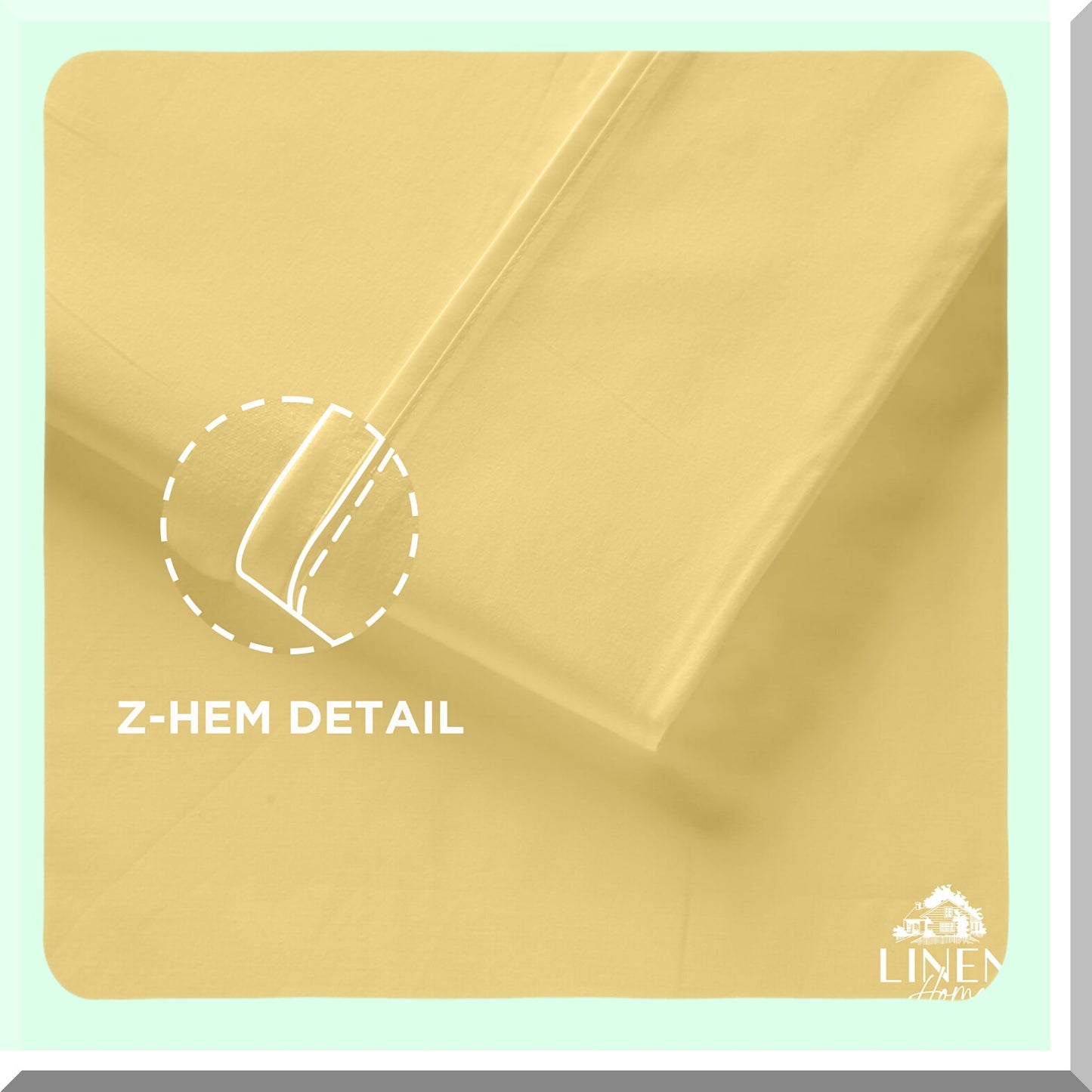 CoolCotton Queen Pillowcase Set - 100% Percale, Glod, 2 Pieces, Crisp & Strong Bedding - 20x30 Inches - Breathable & Luxurious Bed Sheets