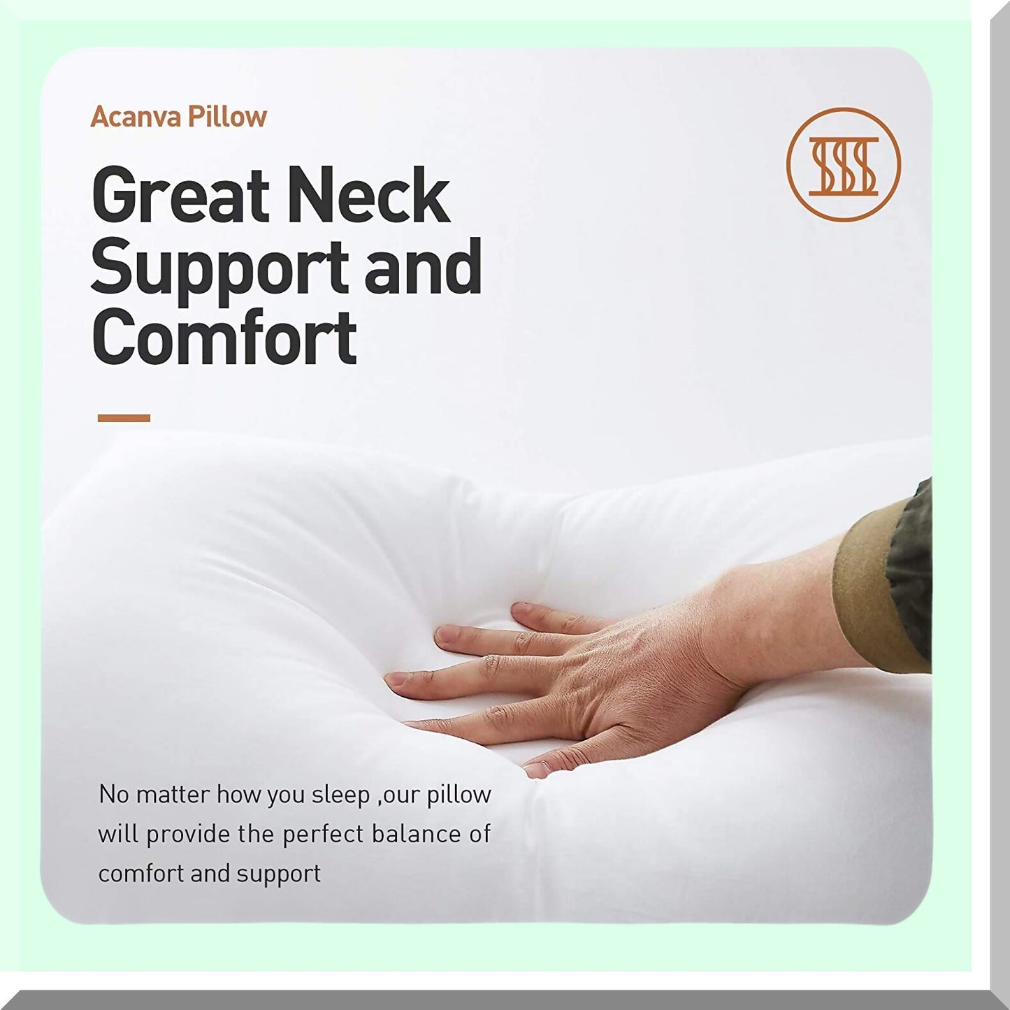 PlushDreams Hotel Comfort Pillows - Super Soft Fiber Fill Inserts for Stomach & Back Sleepers. Breathable & Cozy Bedding Set of 4, White Standard Size.