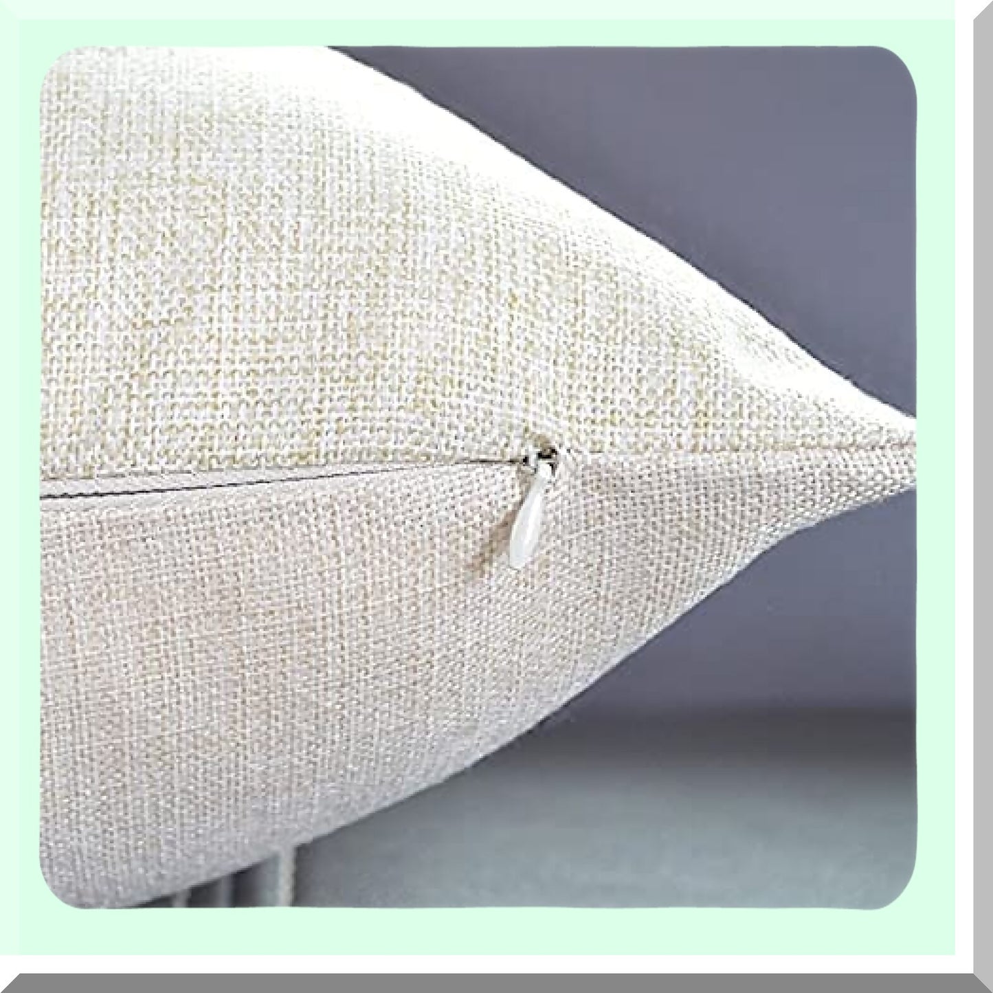 Boho Gold Blue Ethnic Throw Pillow Cover - Farmhouse Decorative Cushion Case for Sofa Couch, 18" x 18" - Cotton Linen Home Decoration Pattern