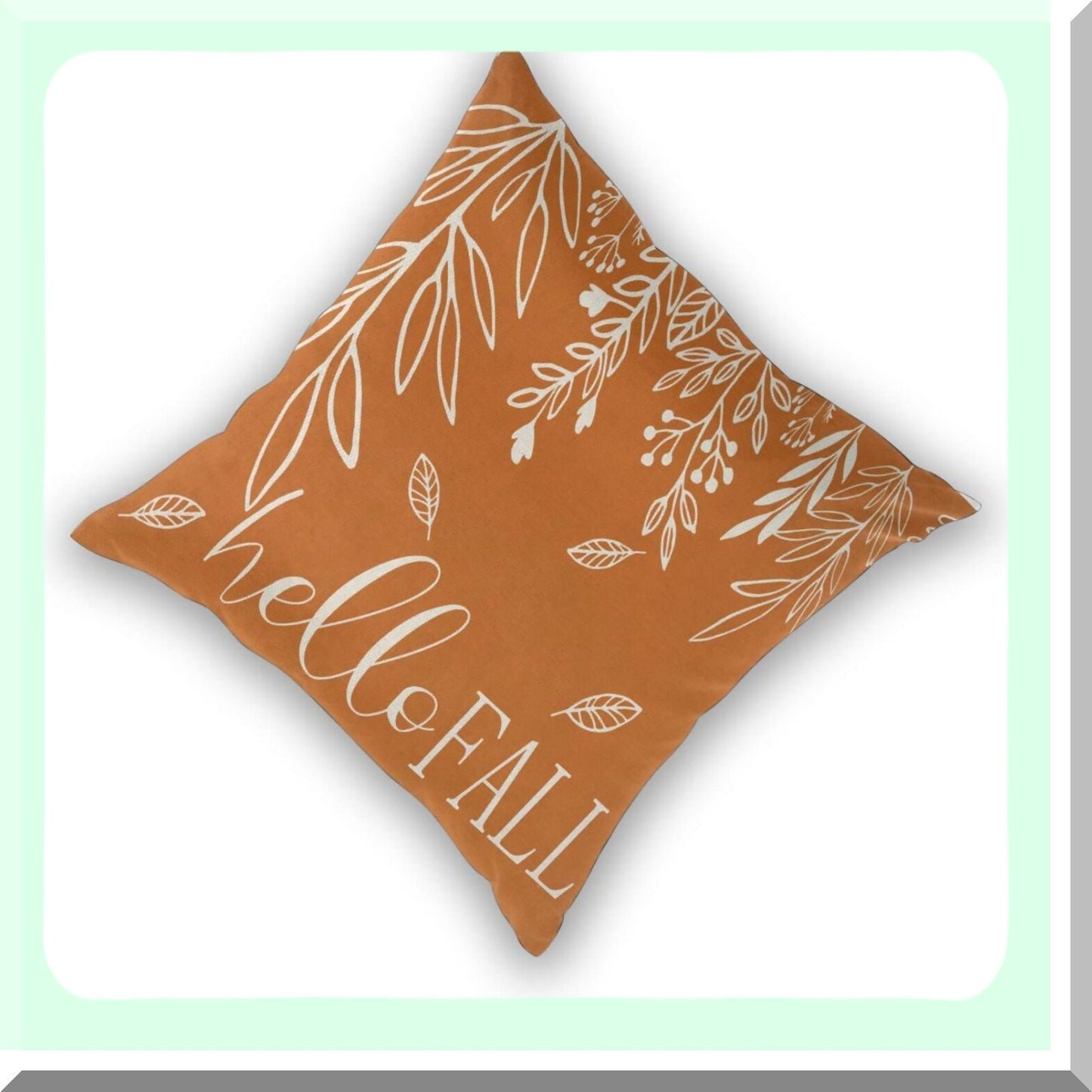 Autumn Harvest Pillow Covers - Set of 2, Fall Leaves Decorative Throw Pillow Covers for Home Couch Sofa, Thanksgiving Farmhouse Cushion Case