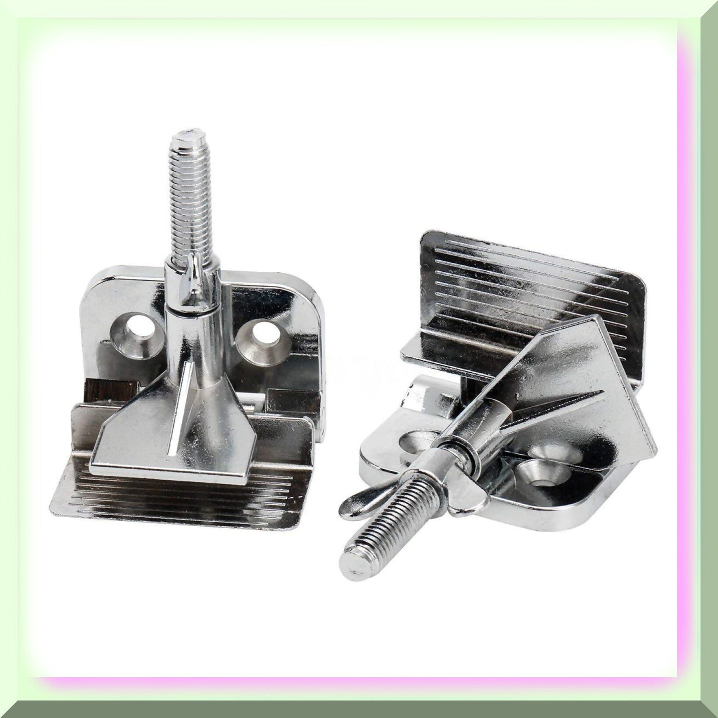 Heavy Duty Zinc Alloy Butterfly Print Screen Clamp Set 2 pcs