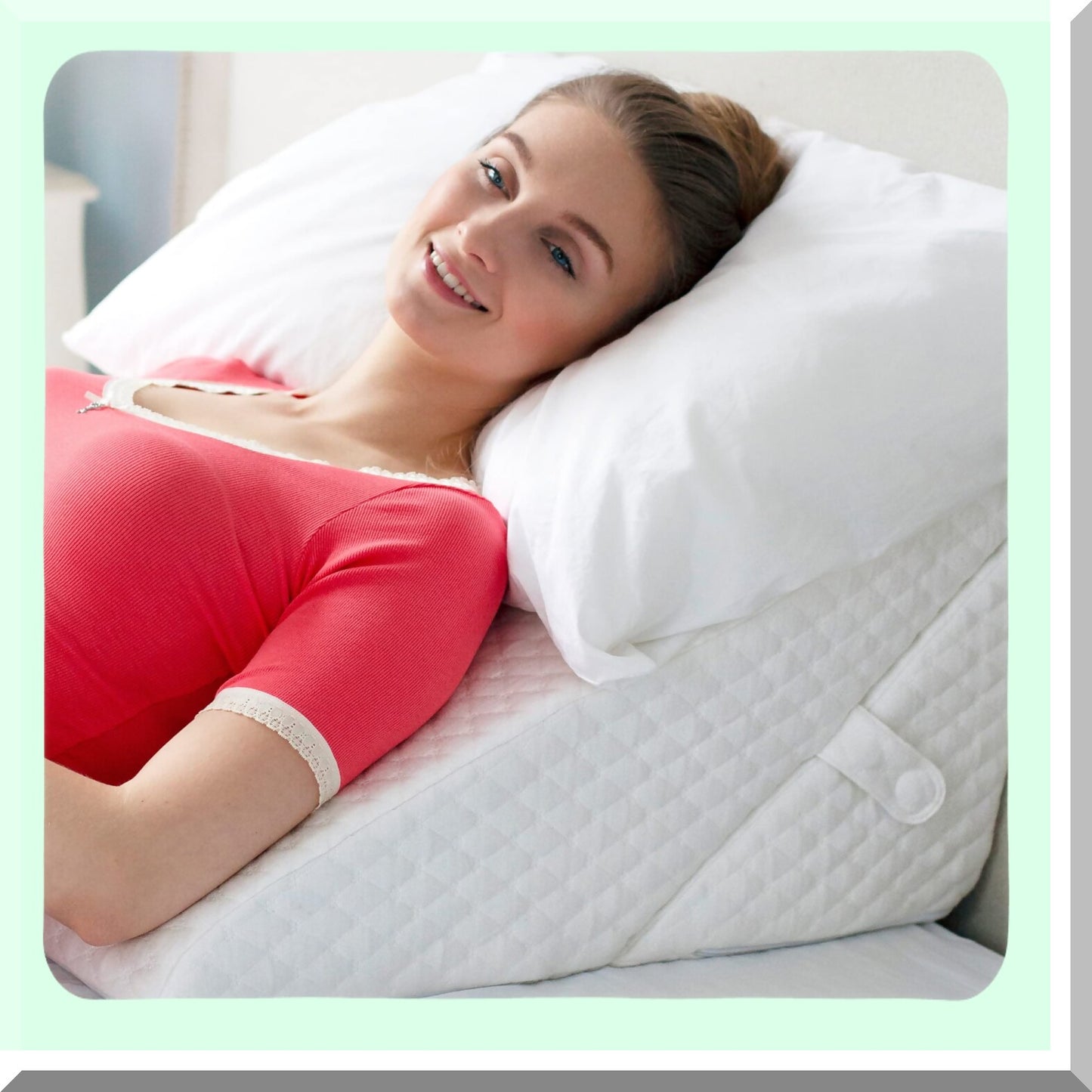 ComfortMax 7-in-1 Memory Foam Pillow Wedge - Adjustable Body Positioner for Acid Reflux, Sleep Apnea, Gerd, Heartburn, Back & Knee Pain Relief.