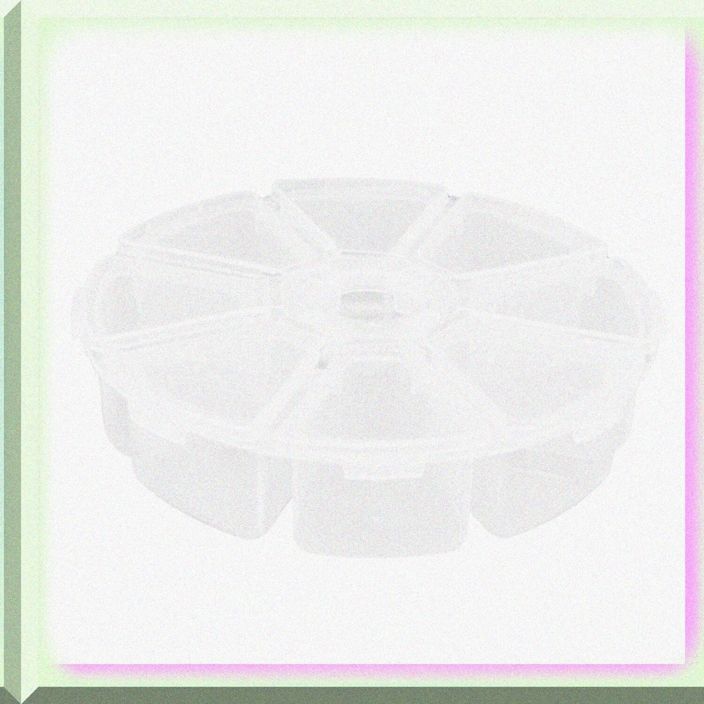 8 Grids Clear Plastic Jewelry Storage Box