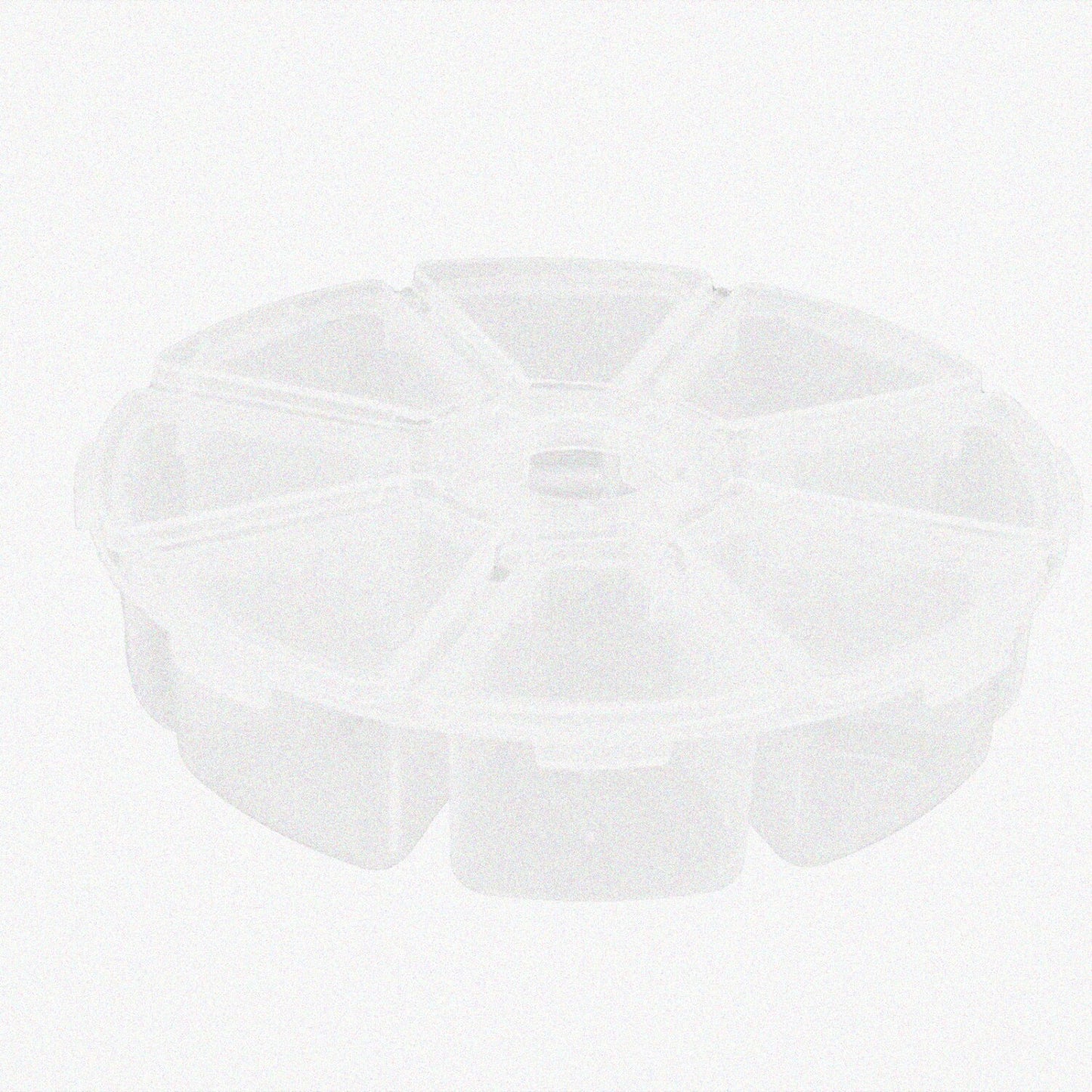 8 Grids Clear Plastic Jewelry Storage Box