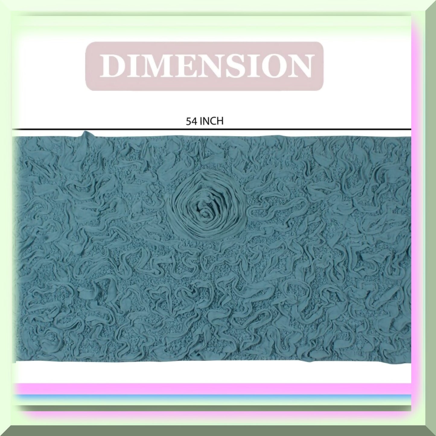 21"x54" Cotton Tufted Bath Rug Blue