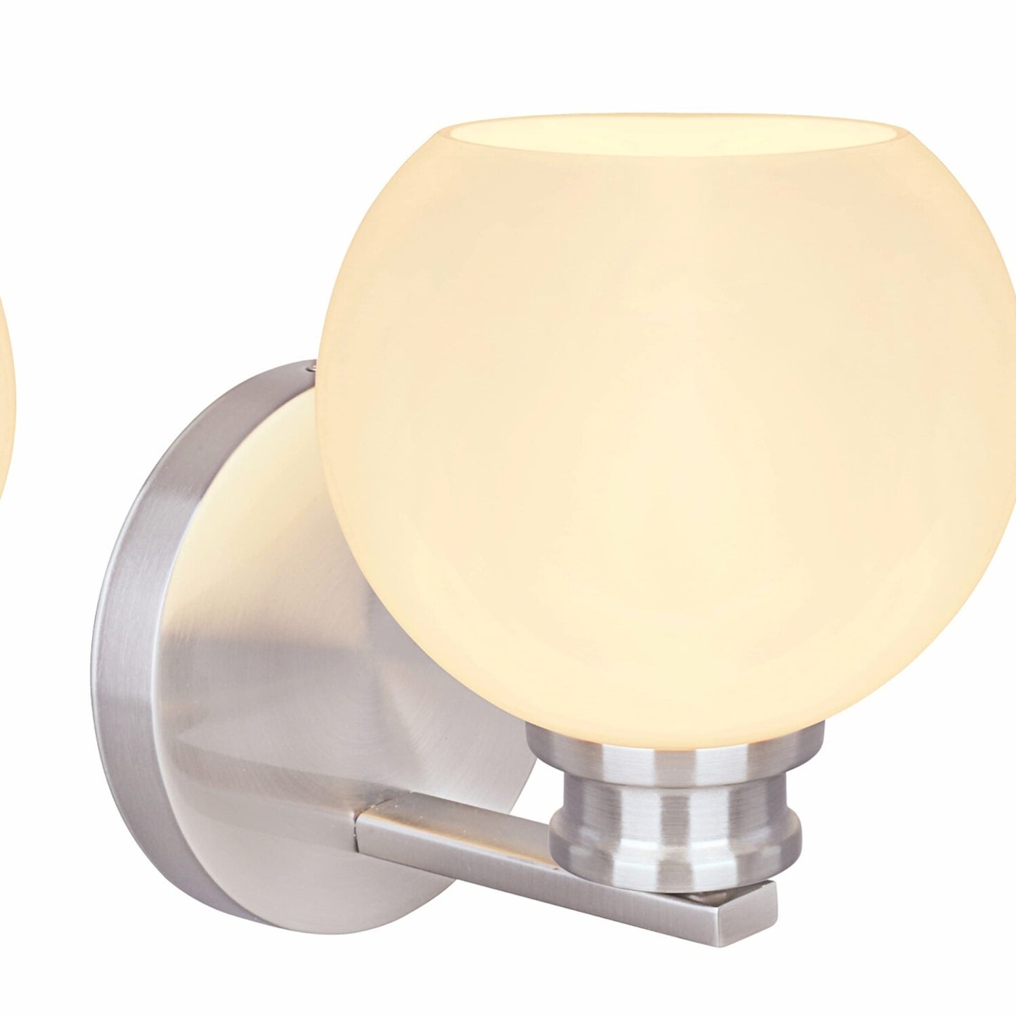 Metal Bathroom Vanity Wall Light Fixture 5-1/2" Brushed Nickel
