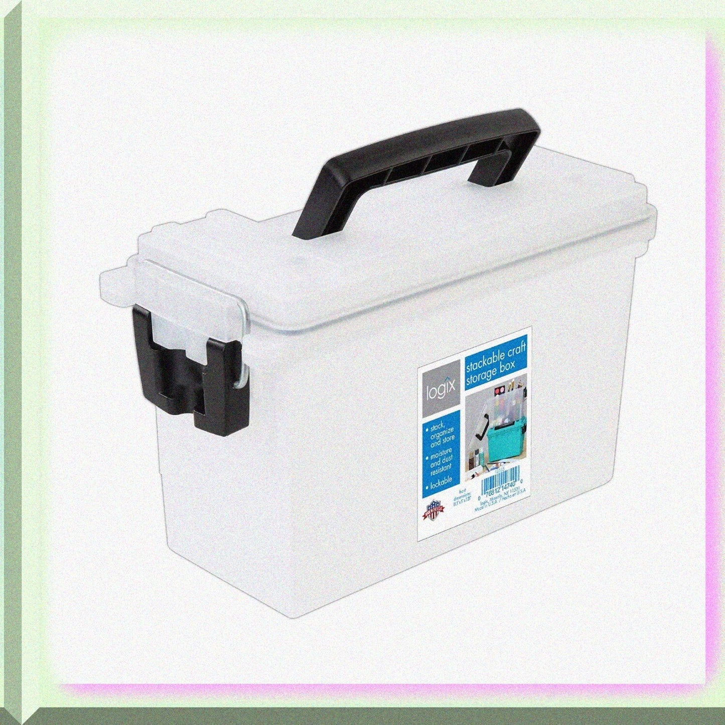 12535 Stackable Plastic Storage Box with Handle