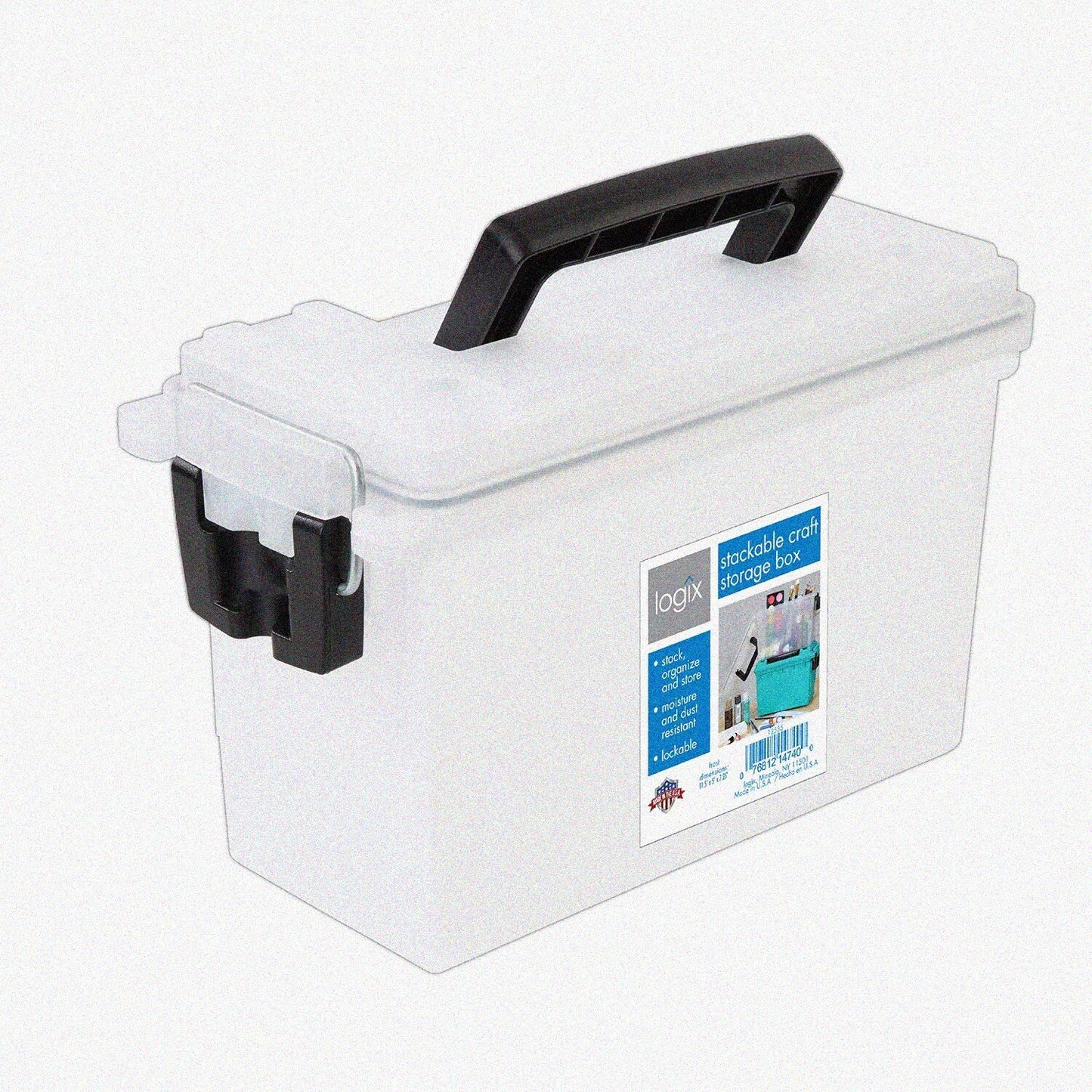 12535 Stackable Plastic Storage Box with Handle