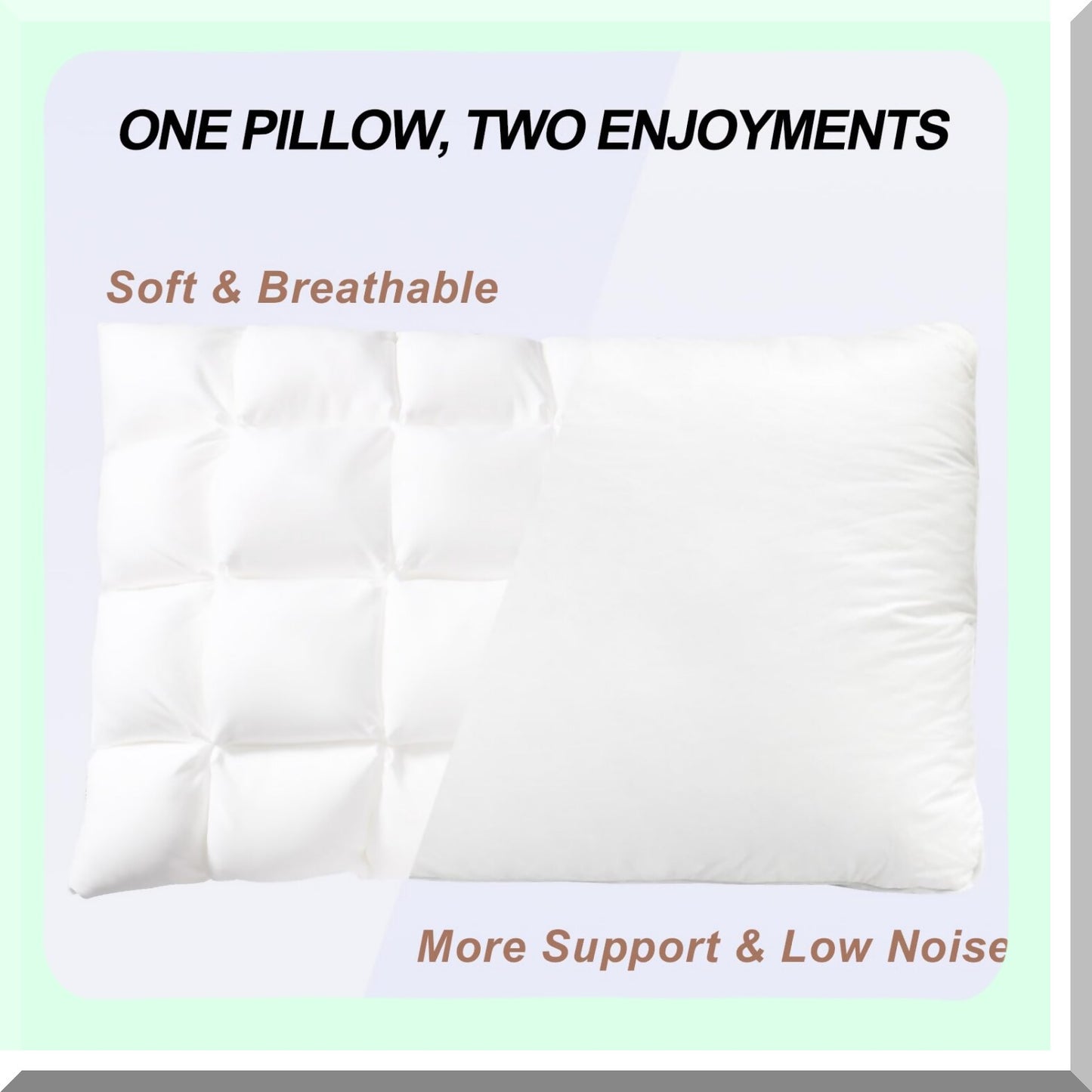 SleepLux Gel Support Pillows - Fluffy Down Alternative for Side Sleeping. Enjoy the comfort of luxury hotel pillows with our soft and supportive bed pillows.