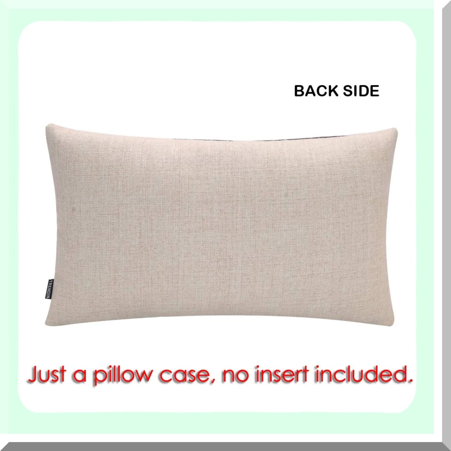 Retro Coastal Seashell Pillowcase - Nautical Linen Cushion Cover for Couch Sofa - 20x12 Inch Rectangular Throw Pillow Cover PL1026TR