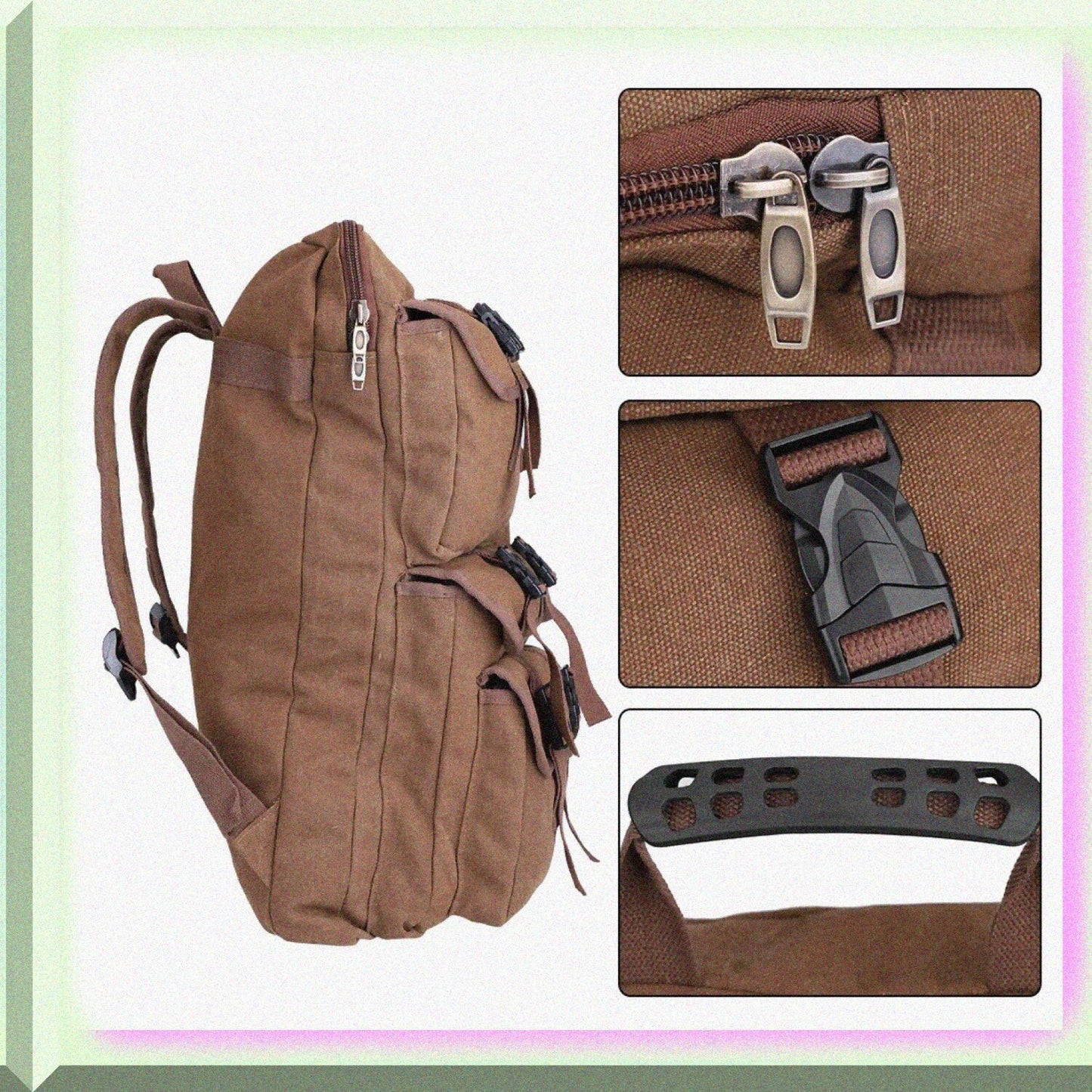 Middle 4K Canvas Drawing Board Bag Artist Portfolio Backpack