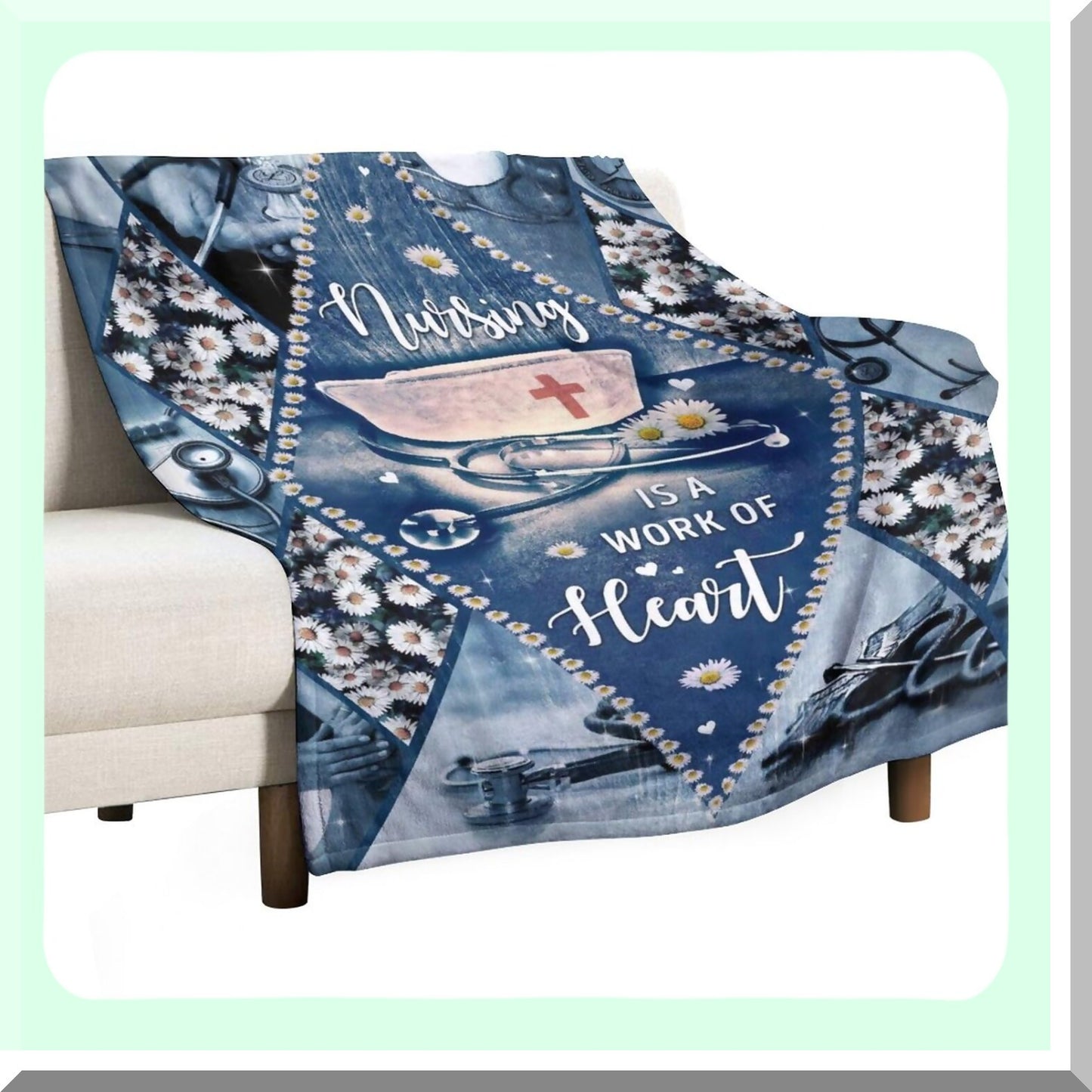 CozyCare Fleece Blanket - Soft, Lightweight, Plush Flannel Throw for Couch, Sofa, Bed - Perfect for Nursing, Hospital, Home Decor - Ideal Birthday Gift for Women & Girls