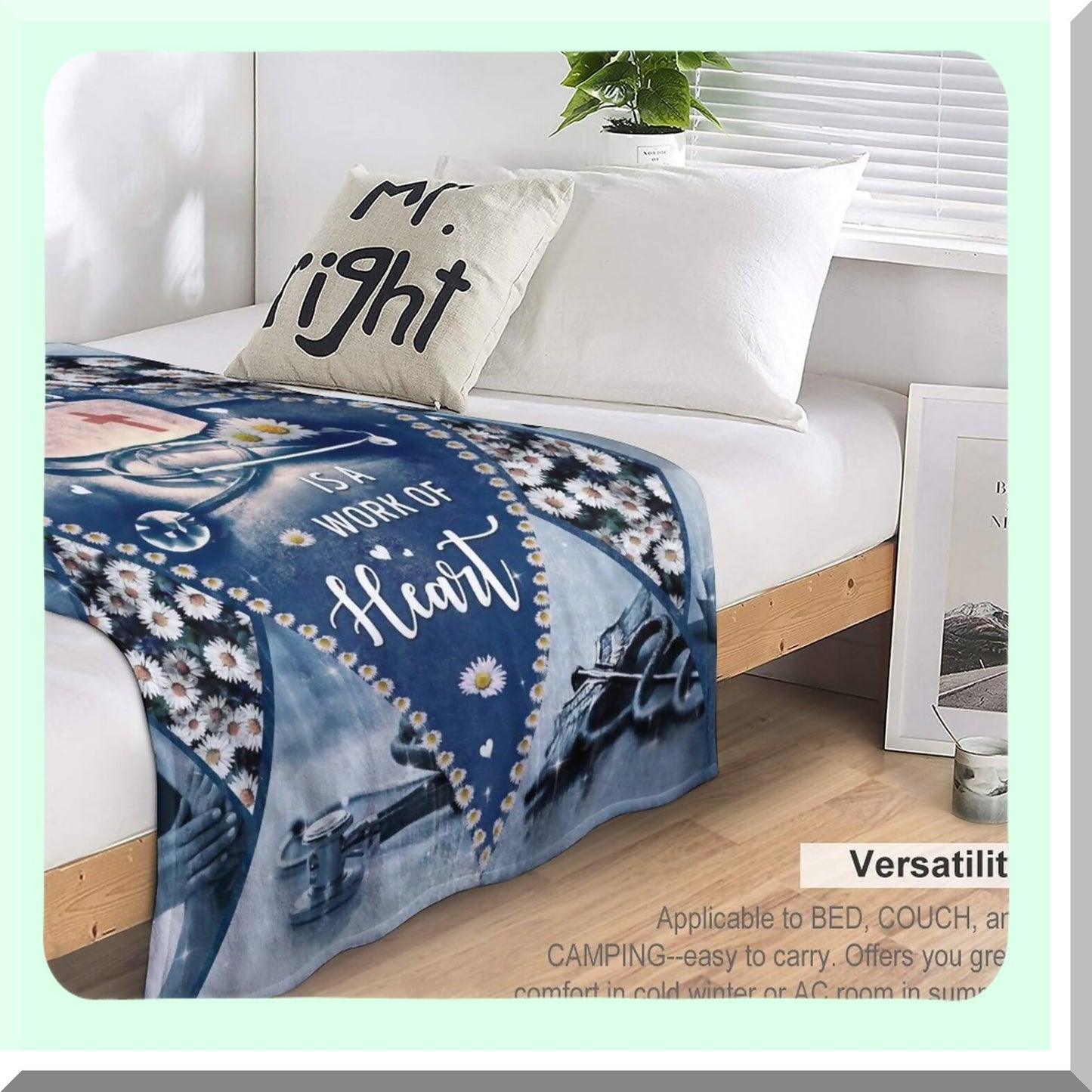 CozyCare Fleece Blanket - Soft, Lightweight, Plush Flannel Throw for Couch, Sofa, Bed - Perfect for Nursing, Hospital, Home Decor - Ideal Birthday Gift for Women & Girls