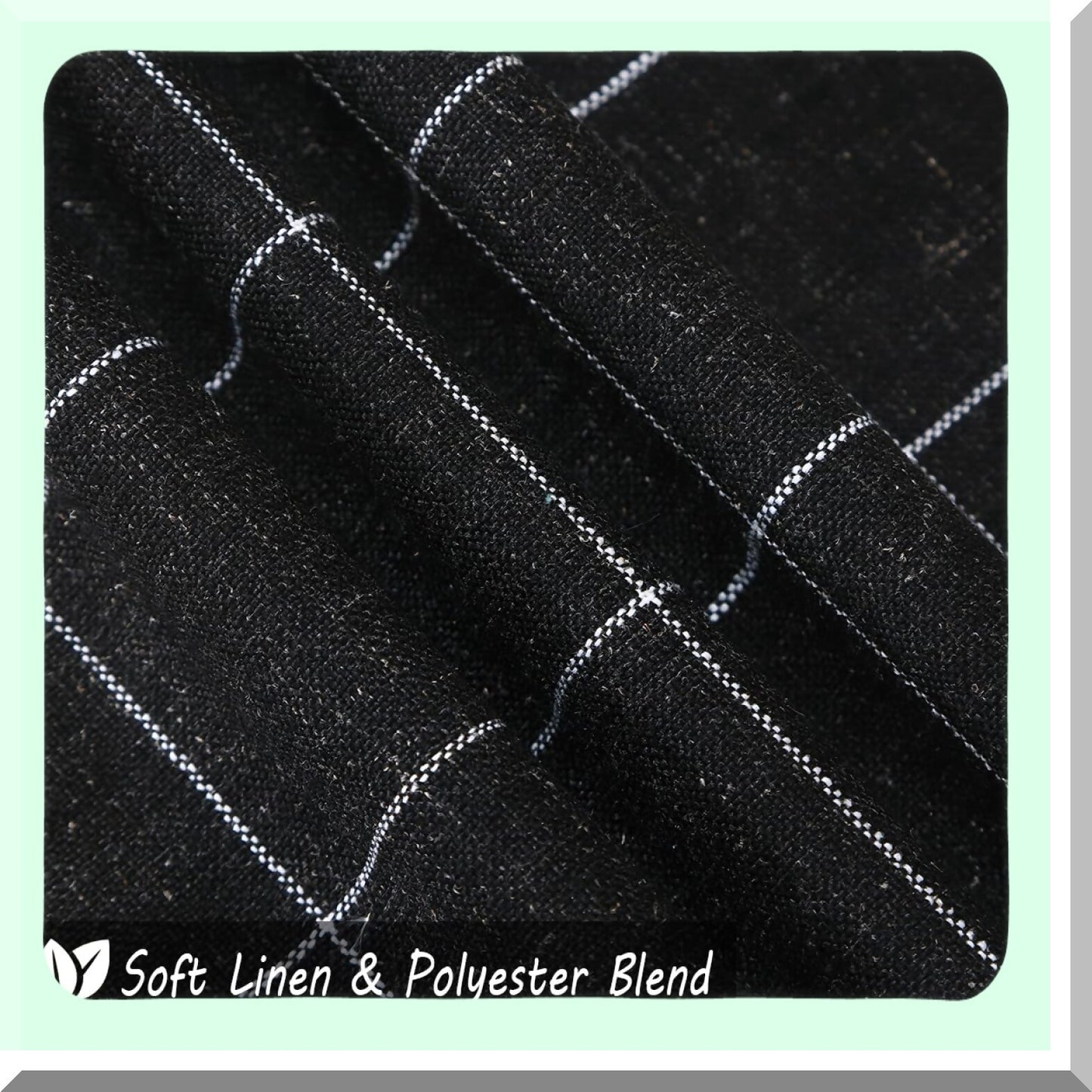 Monochrome Farmhouse Plaid Pillow Covers - Set of 2, Buffalo Checkered Decorative Cushion Cases - 24x24 Inch, Boho Black Couch Accent Pillows