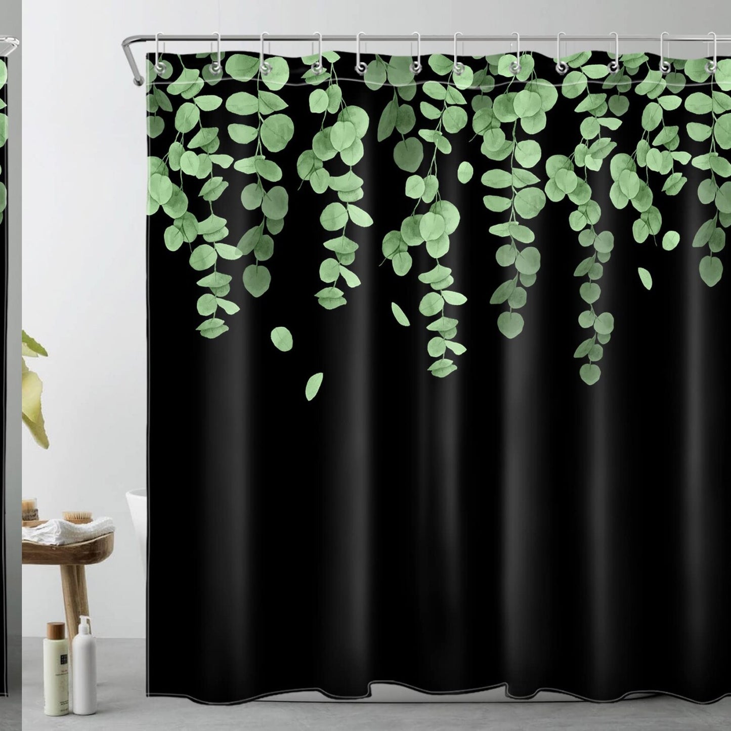 Green Leaf Shower Curtain 72x72 Inches