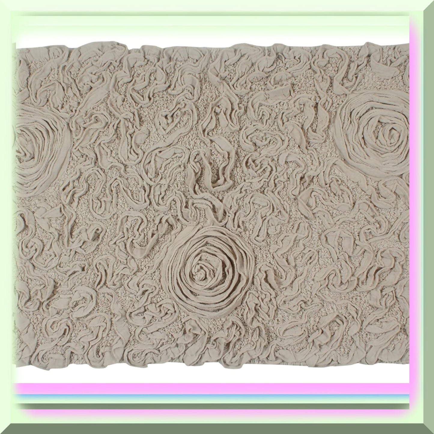 24"x40" Cotton Tufted Bath Rug