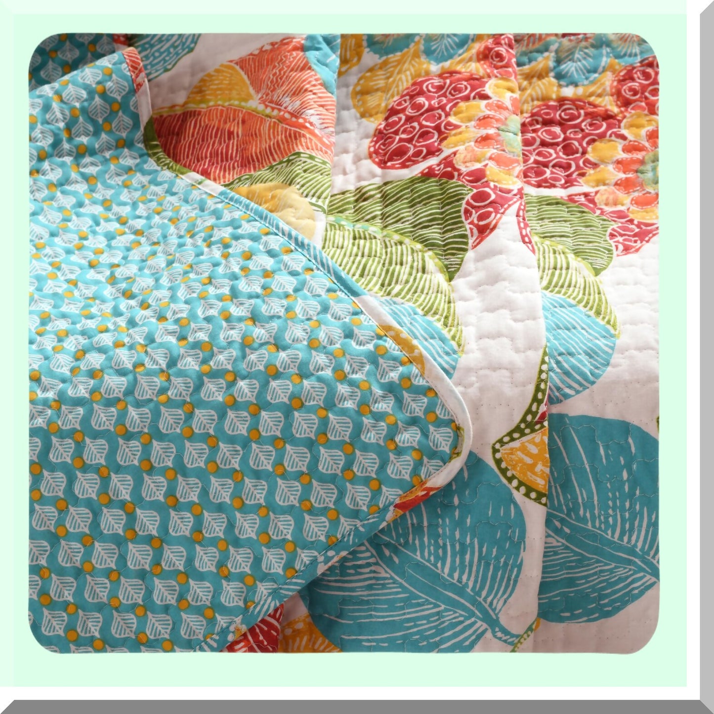 CozyWave Reversible Throw Blanket, 60x50, Vibrant Orange & Blue