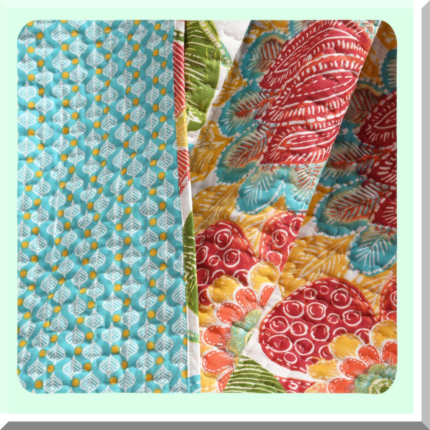 CozyWave Reversible Throw Blanket, 60x50, Vibrant Orange & Blue