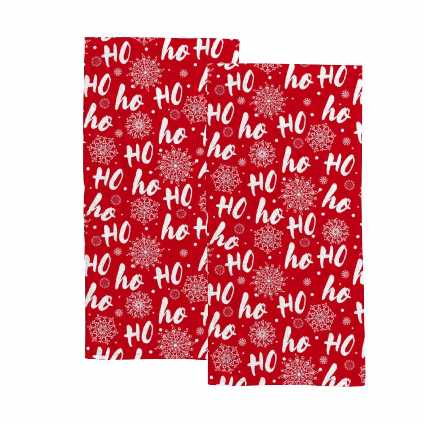 Hohoho Claus Laugh Hand Towels Set 2 Pack 30x15 inches