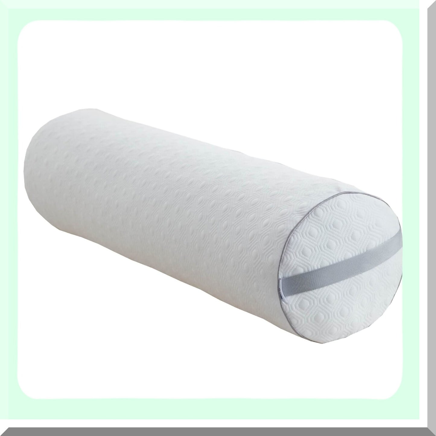 CoolFlex Memory Foam Knee and Leg Support Pillow - Adjustable Roll Bolster with Bamboo Cover - Shredded Gel Infused Cylinder - 32x8 Size